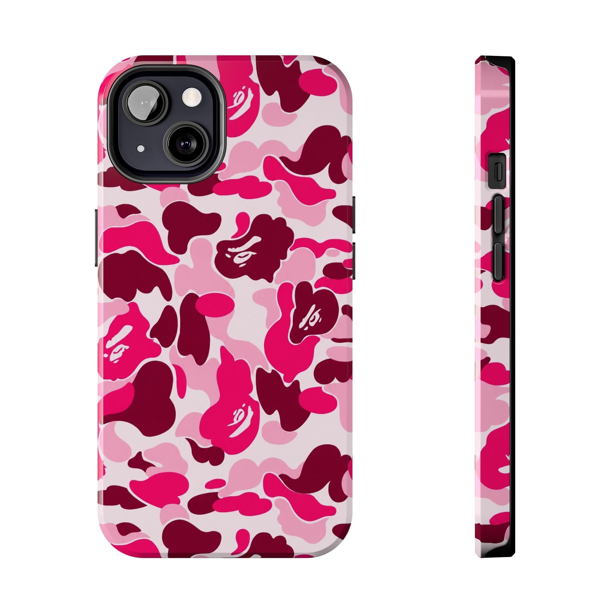 Pink Bape Print Phone Case