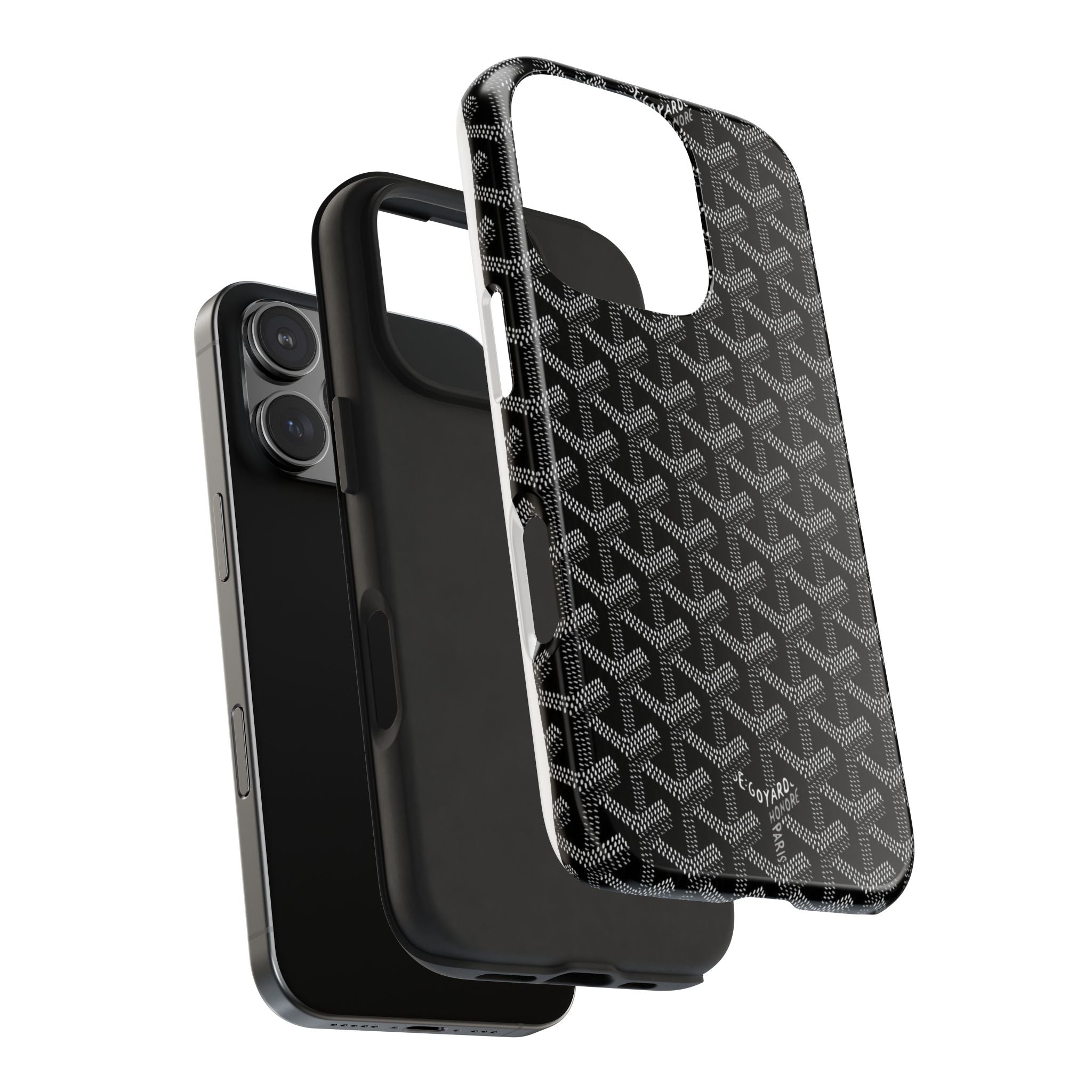 Black Goyard Phone Case