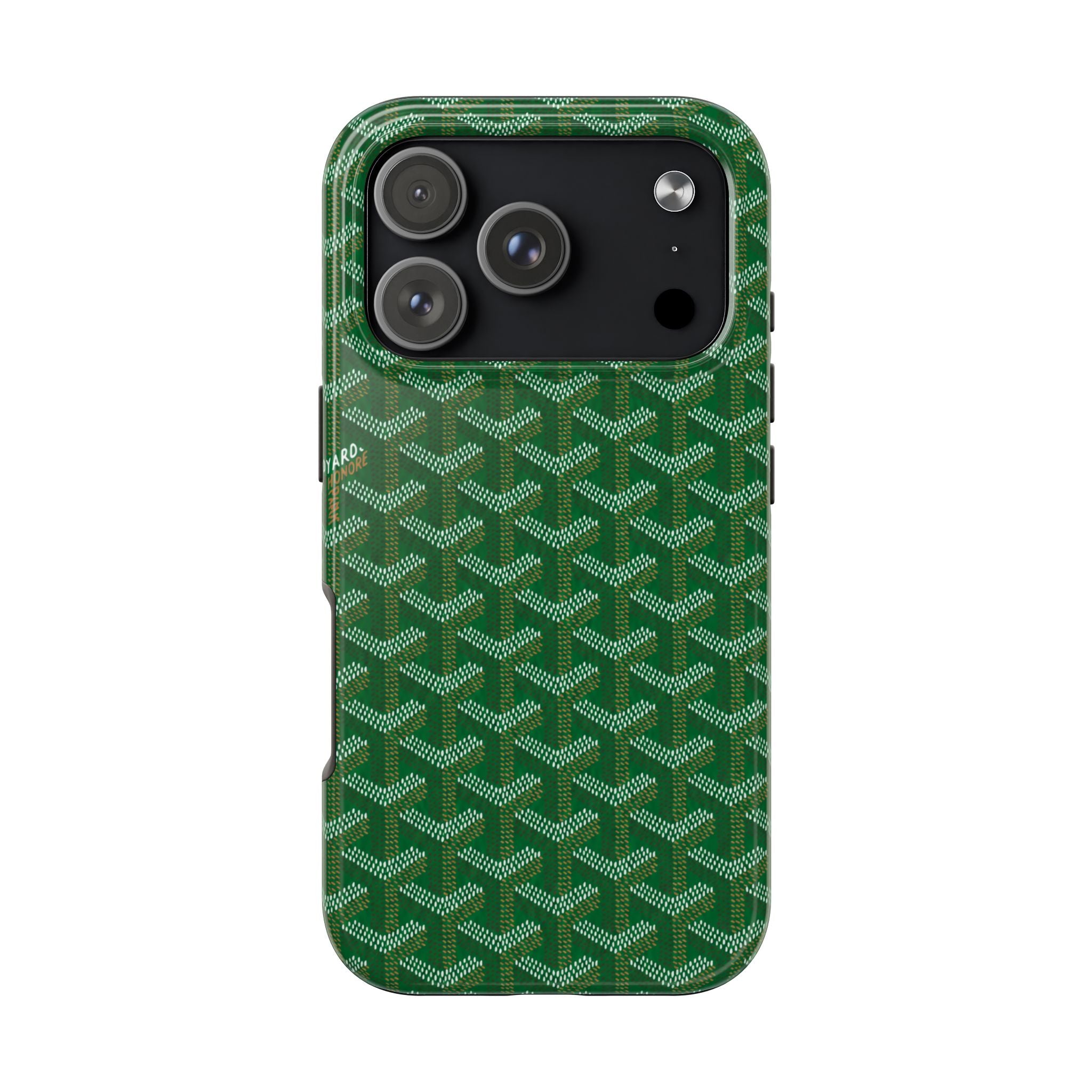Green Goyard Phone Case
