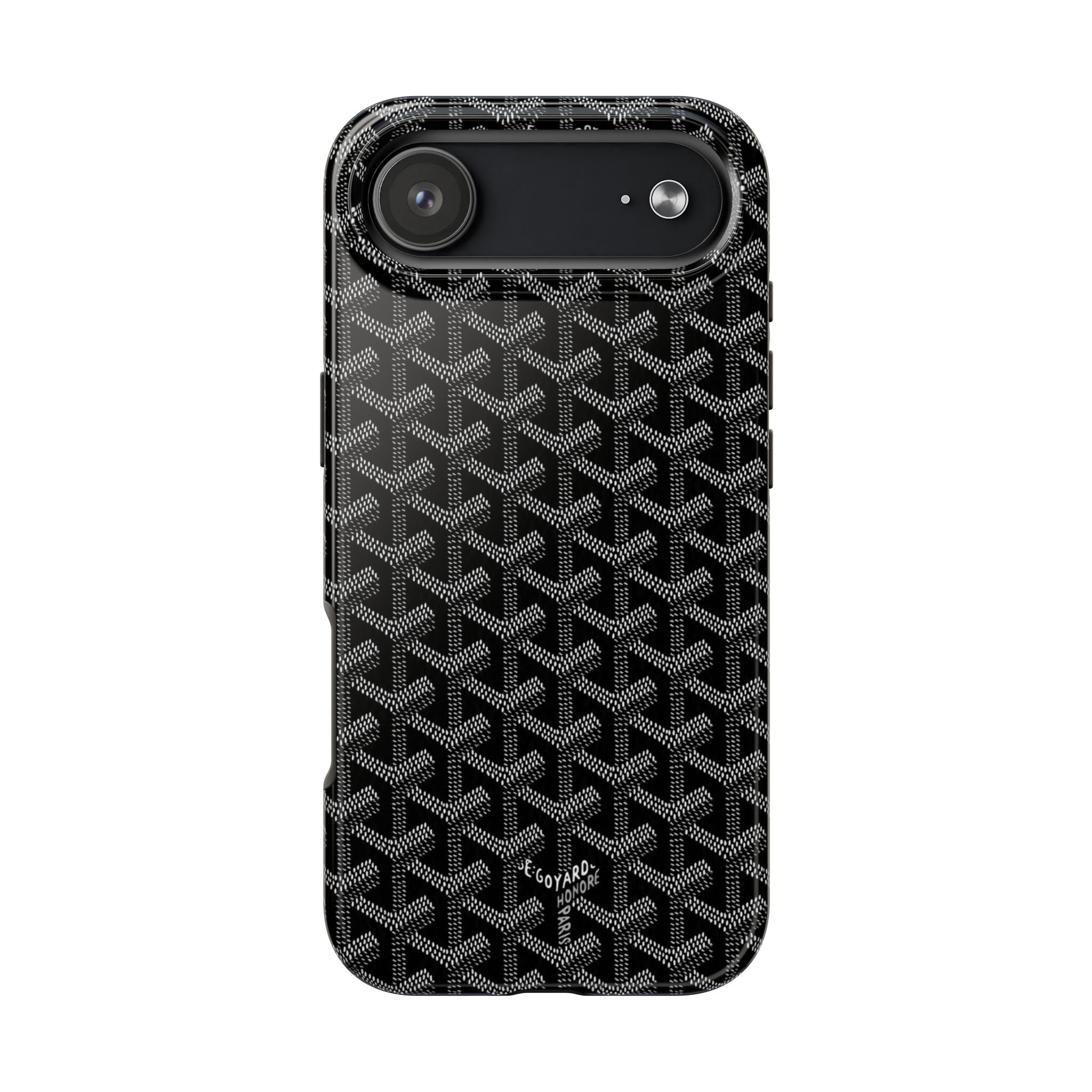 Black Goyard Phone Case