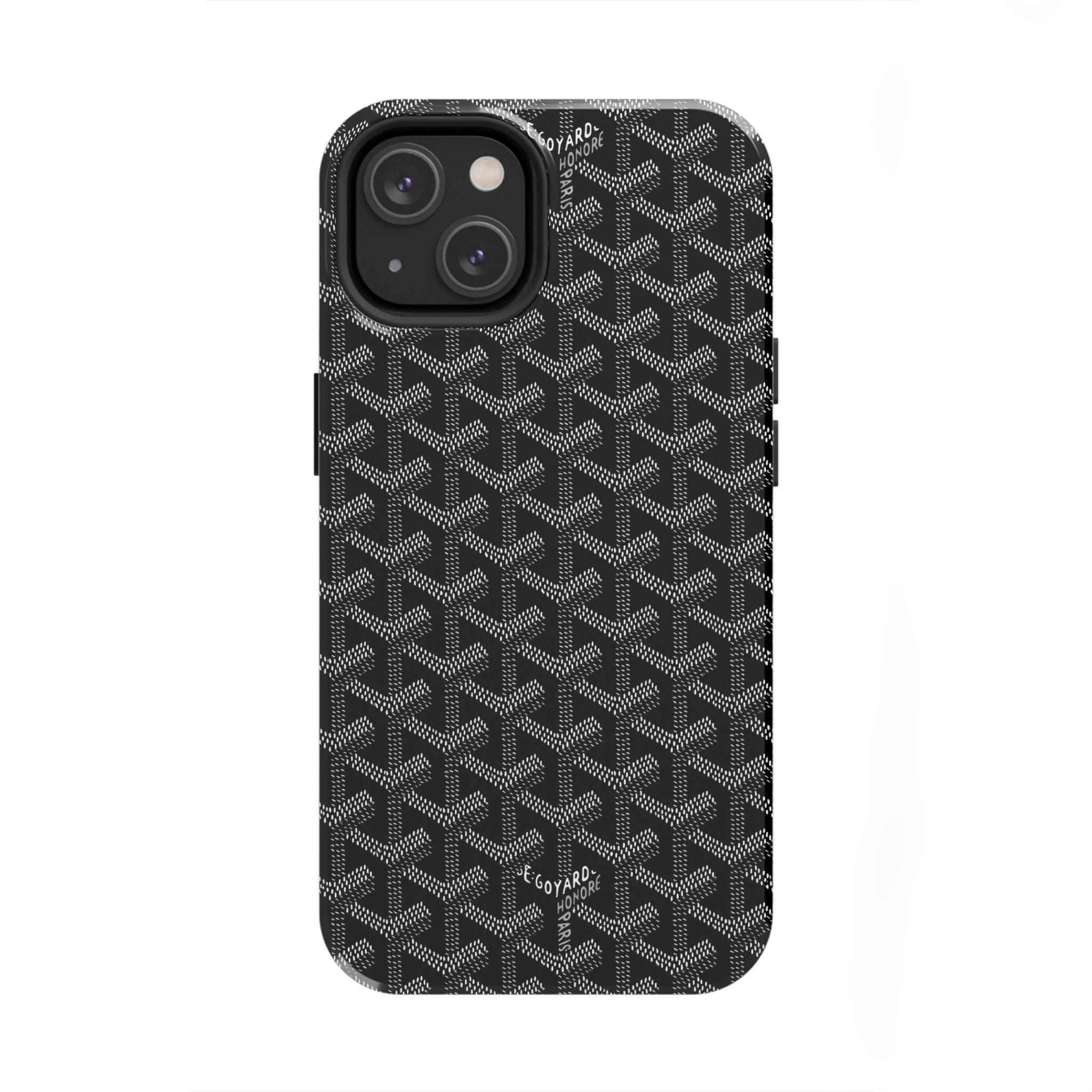 Black Goyard Phone Case