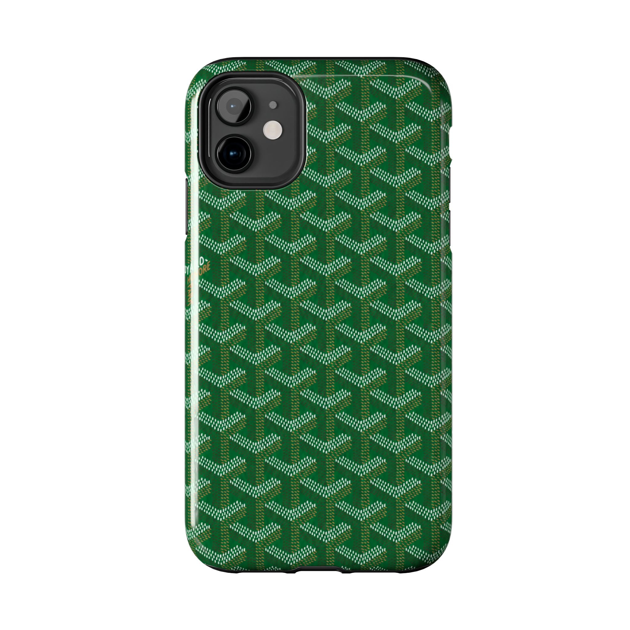Green Goyard Phone Case