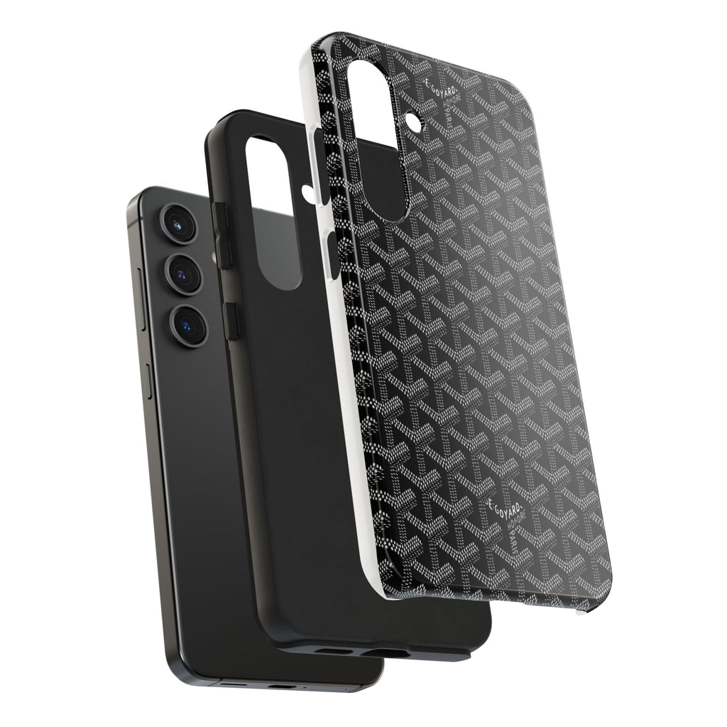 Black Goyard Phone Case
