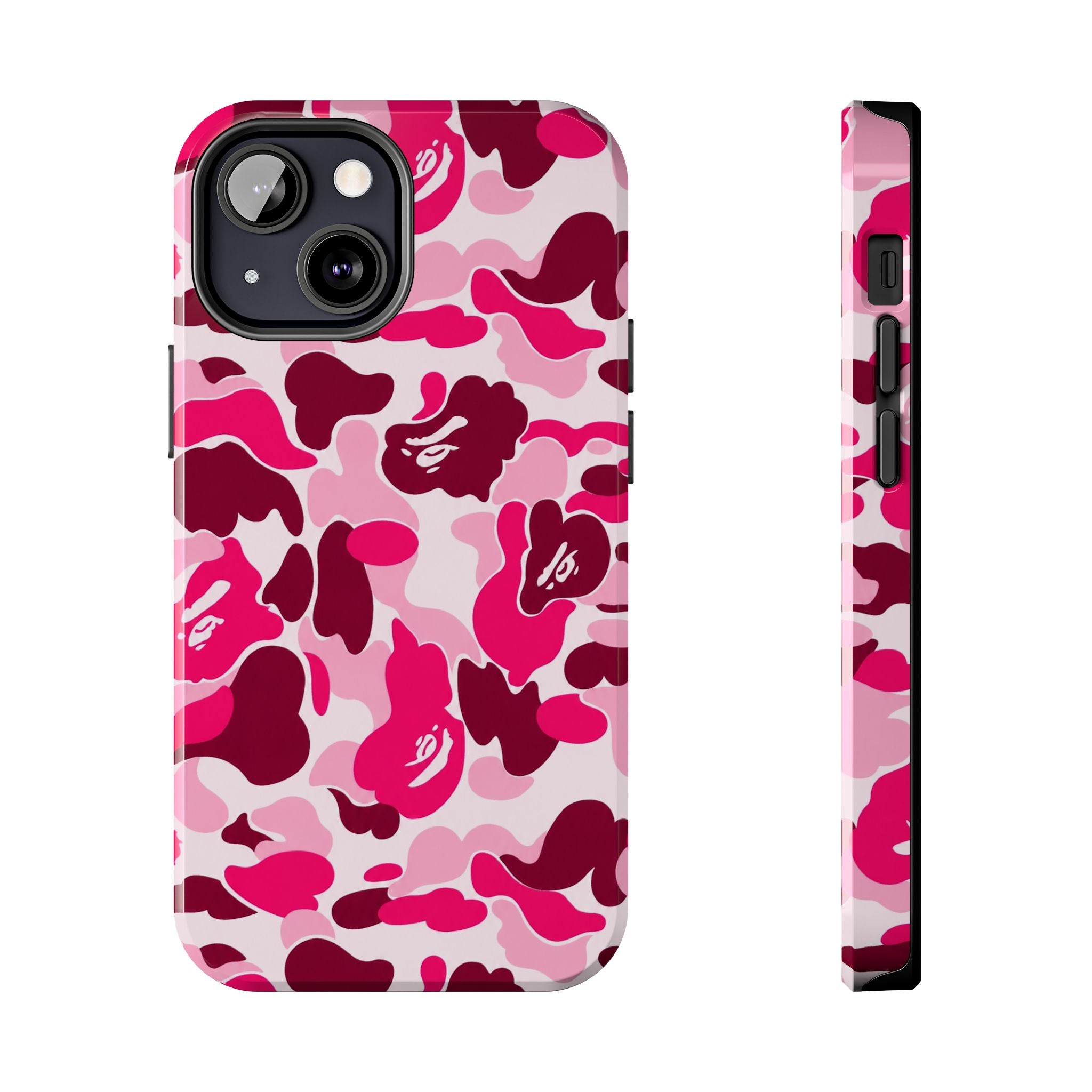 Pink Bape Print Phone Case