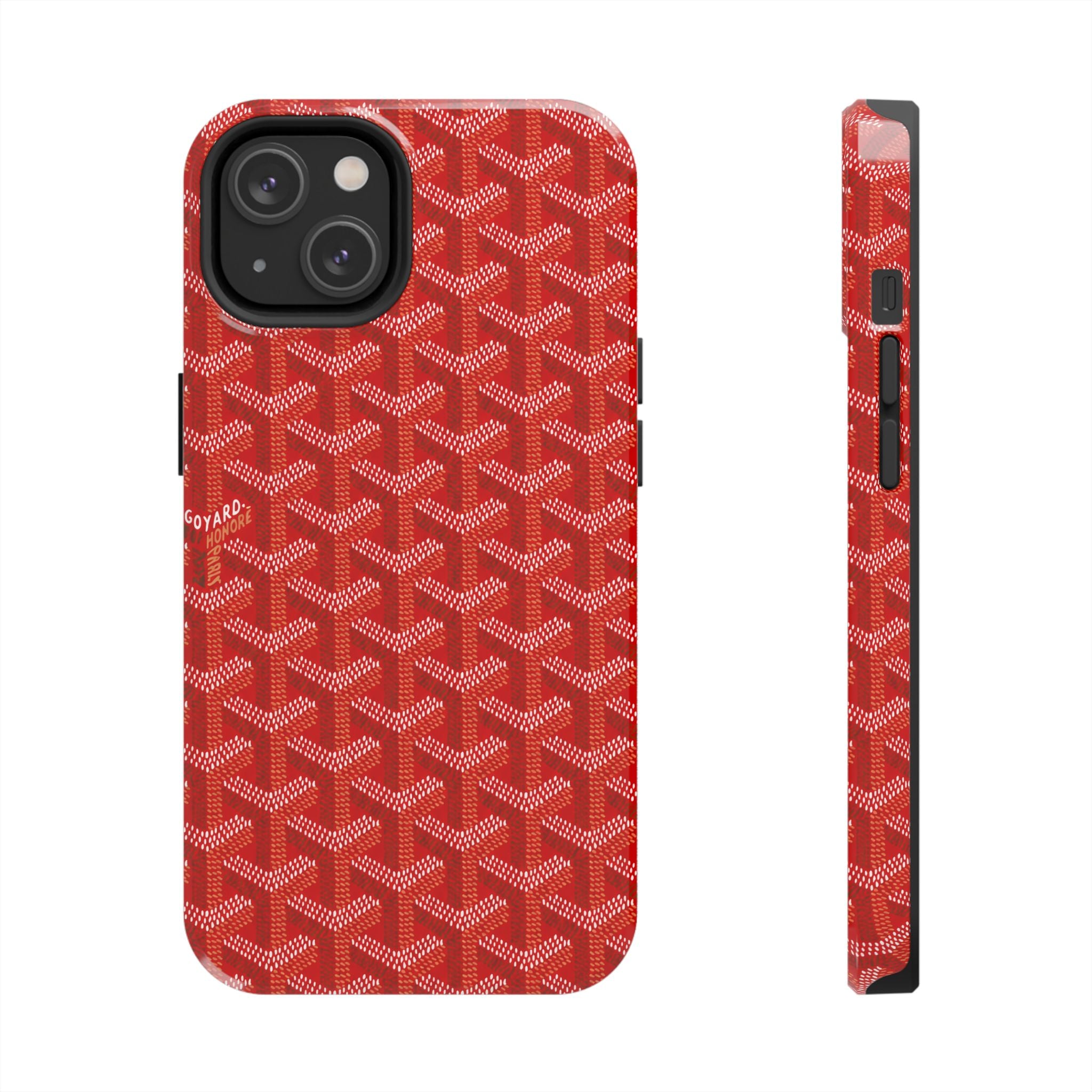 Red Goyard Phone Case