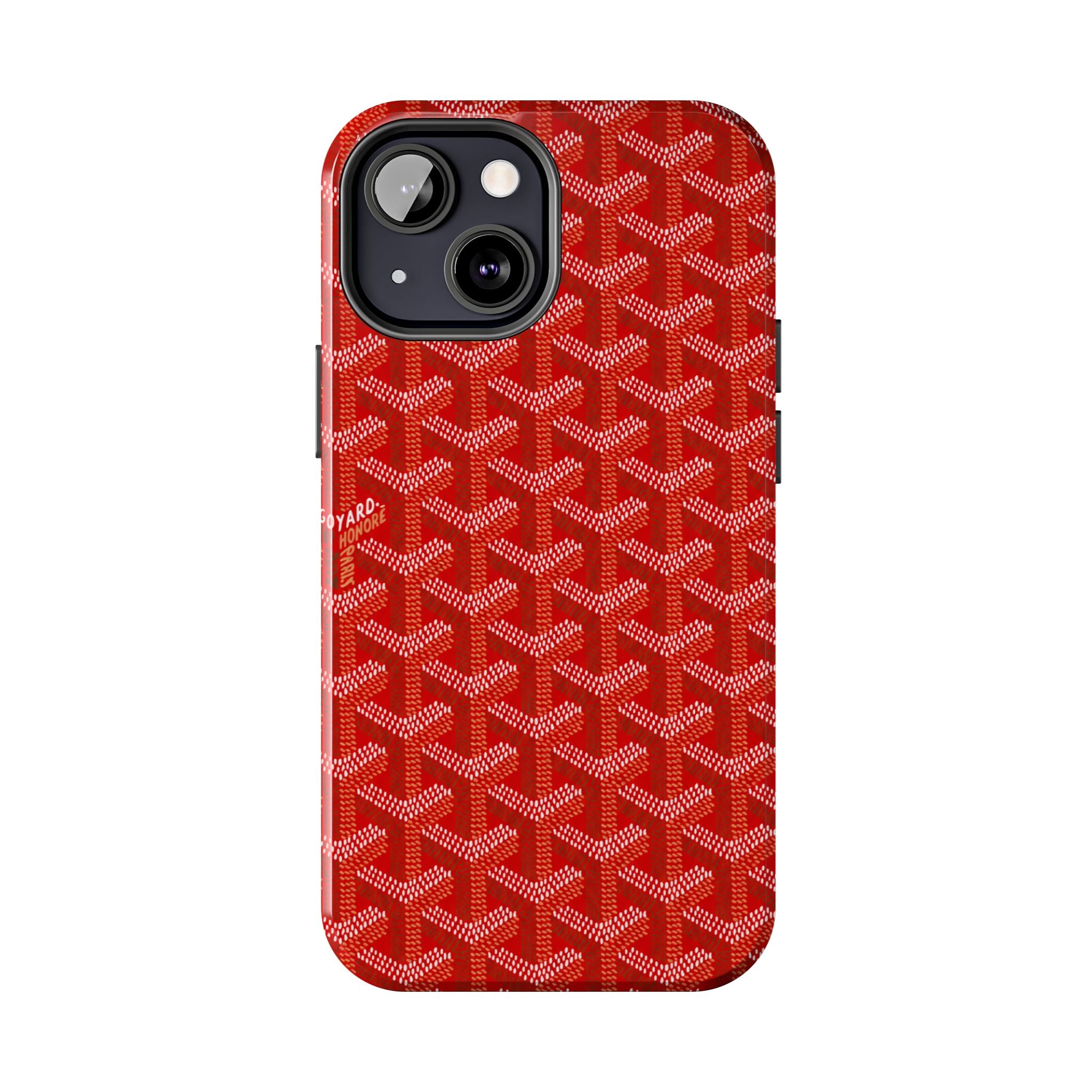 Red Goyard Phone Case