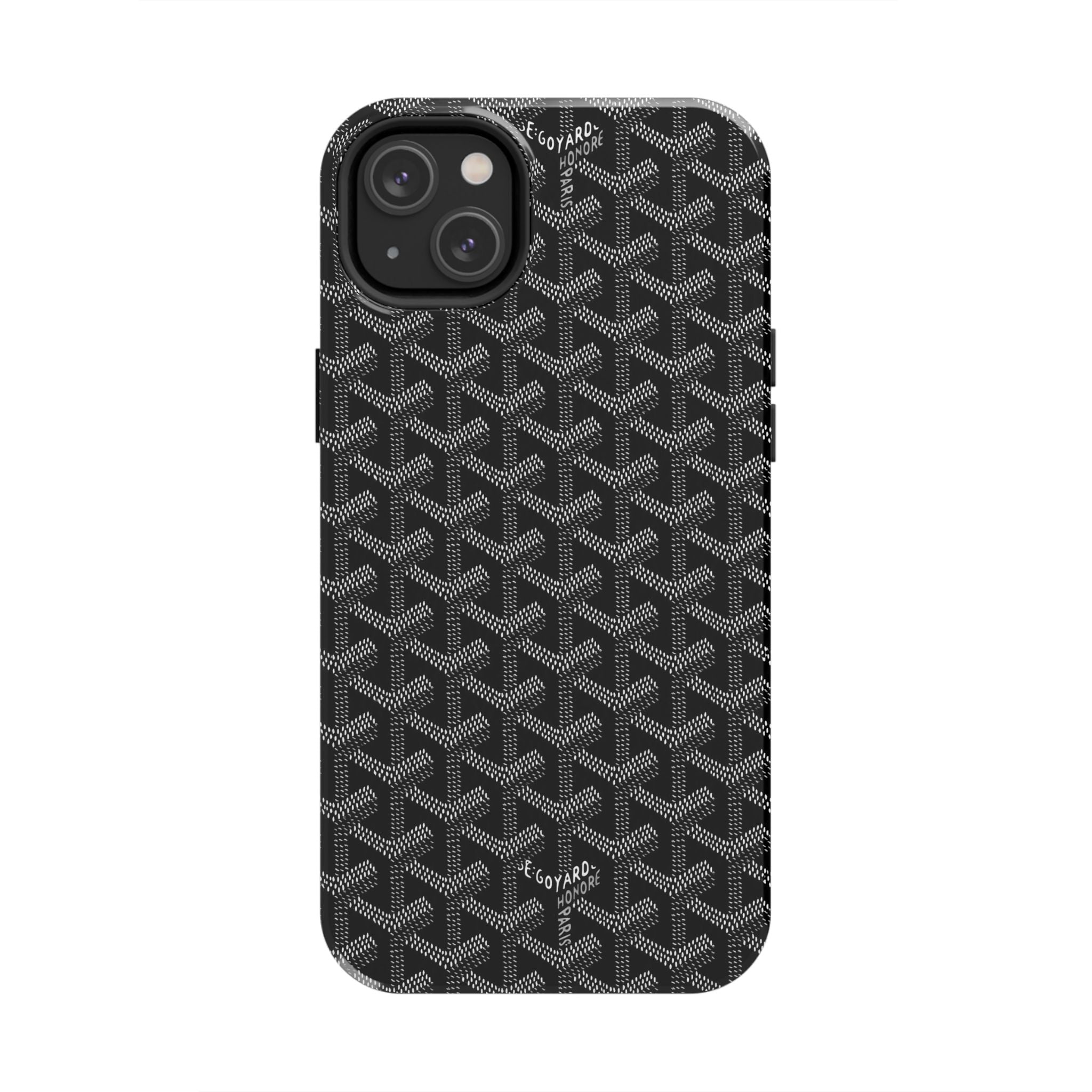 Black Goyard Phone Case