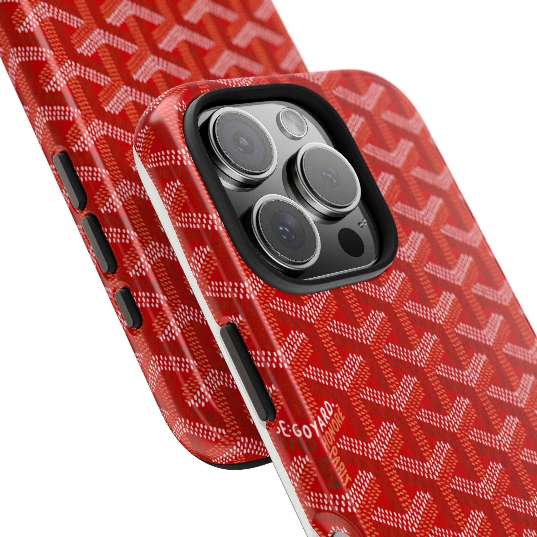 Red Goyard Phone Case