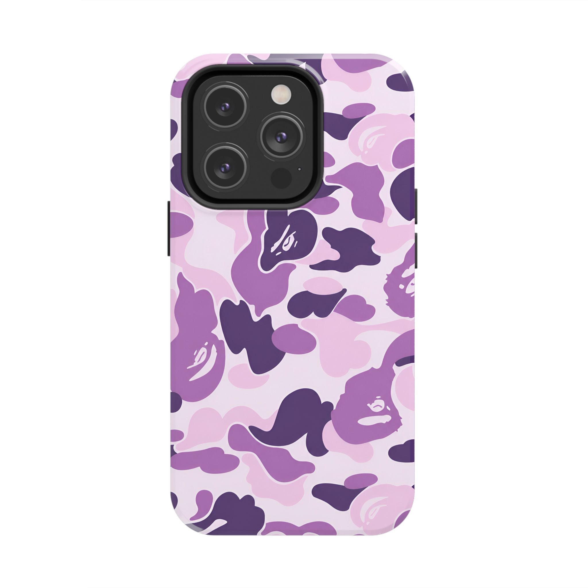 Purple Bape Print Phone Case