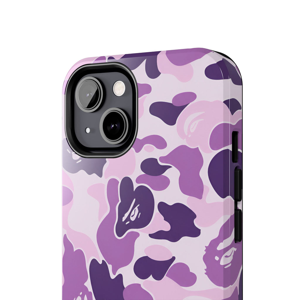 Purple Bape Print Phone Case