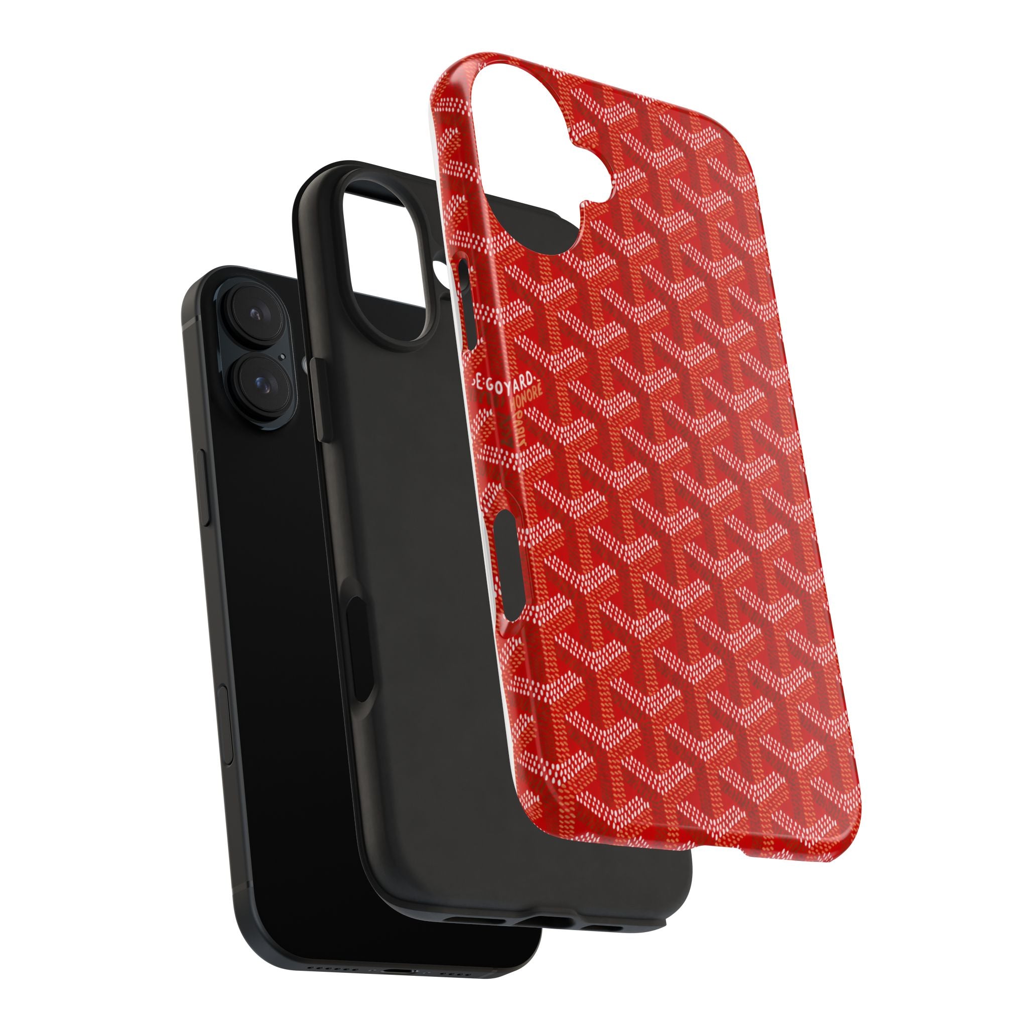 Red Goyard Phone Case