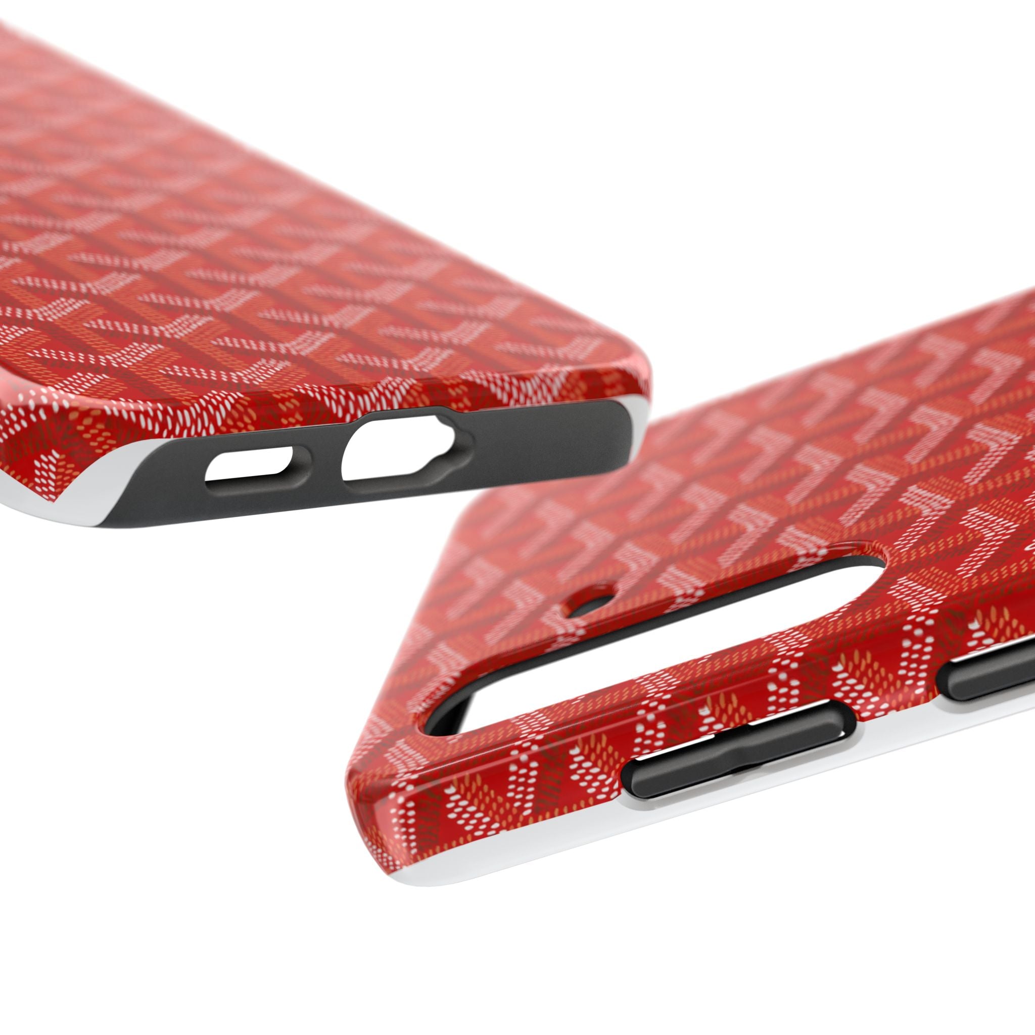 Red Goyard Phone Case