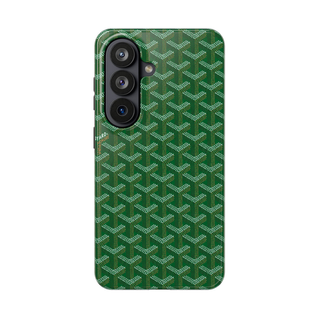 Green Goyard Phone Case