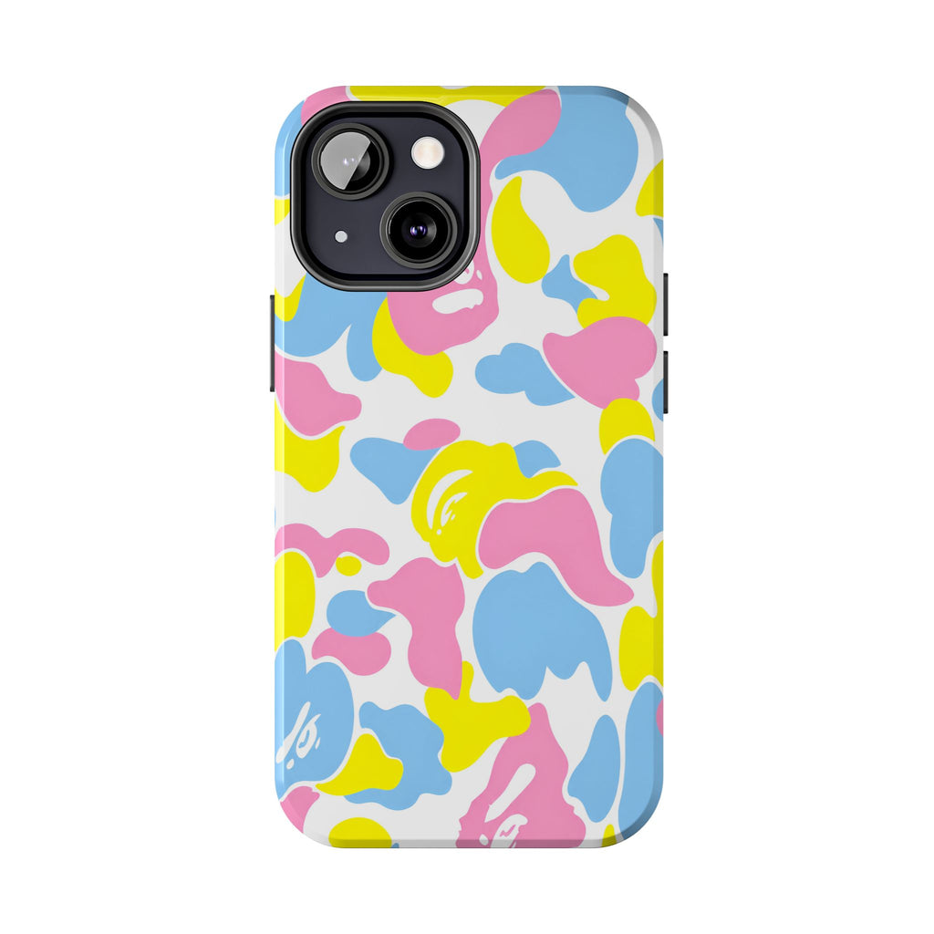 Multicolor Bape Print Phone Case