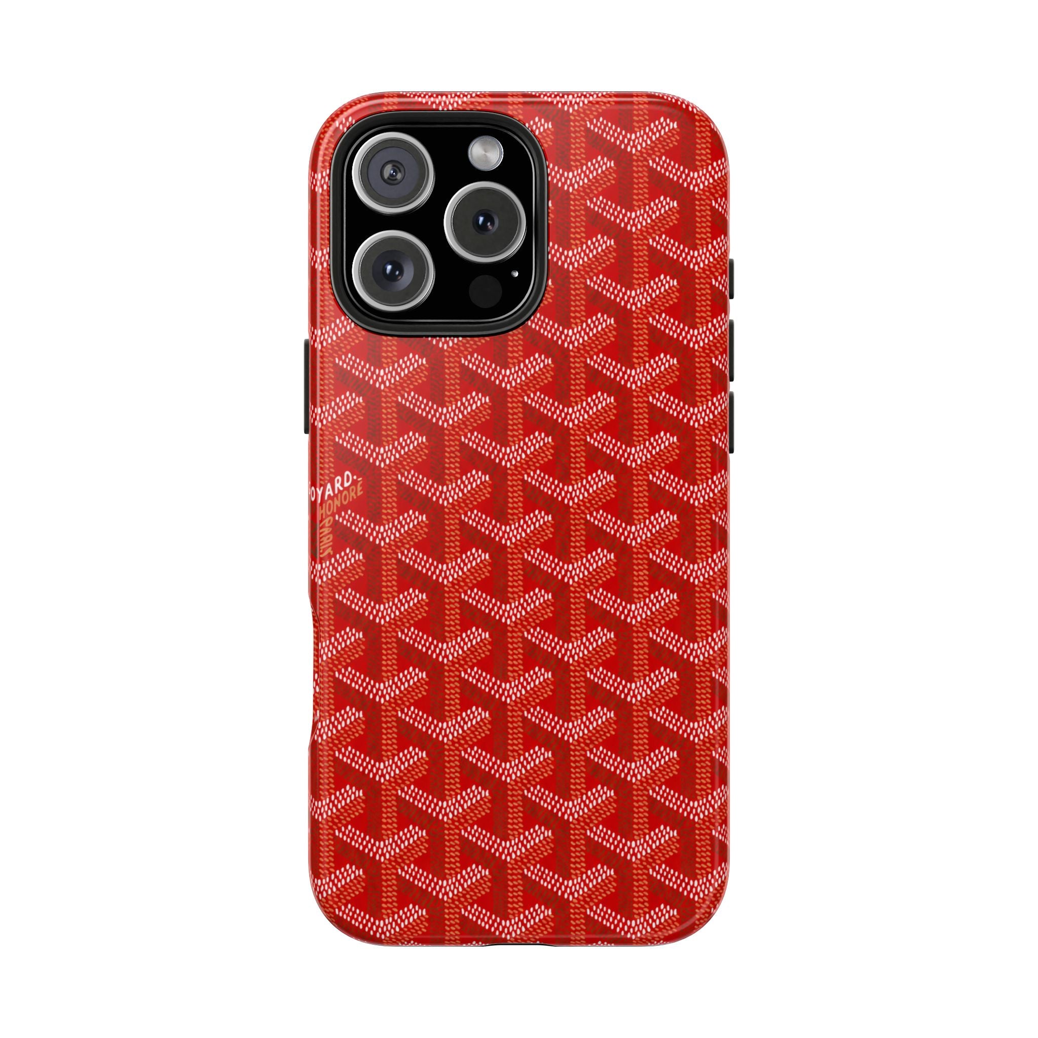Red Goyard Phone Case