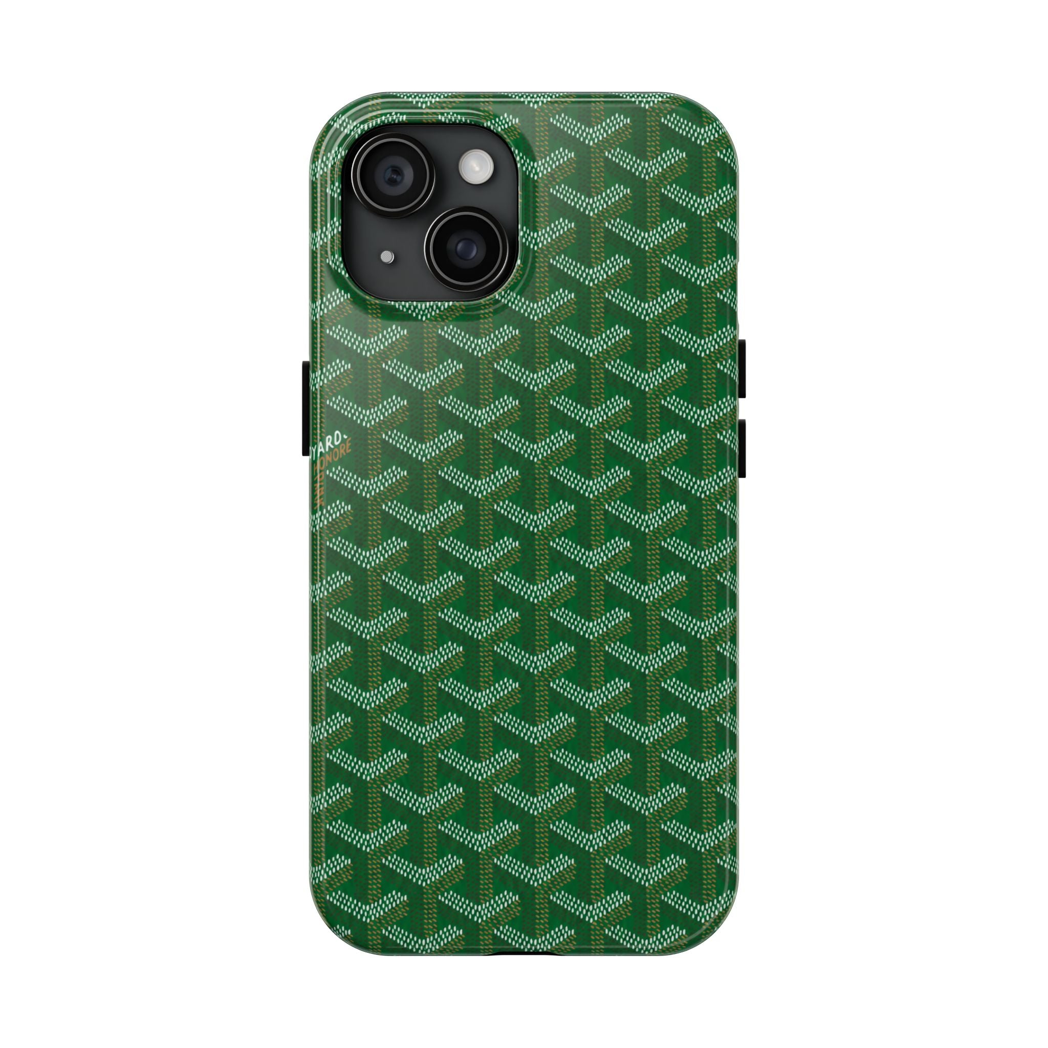 Green Goyard Phone Case