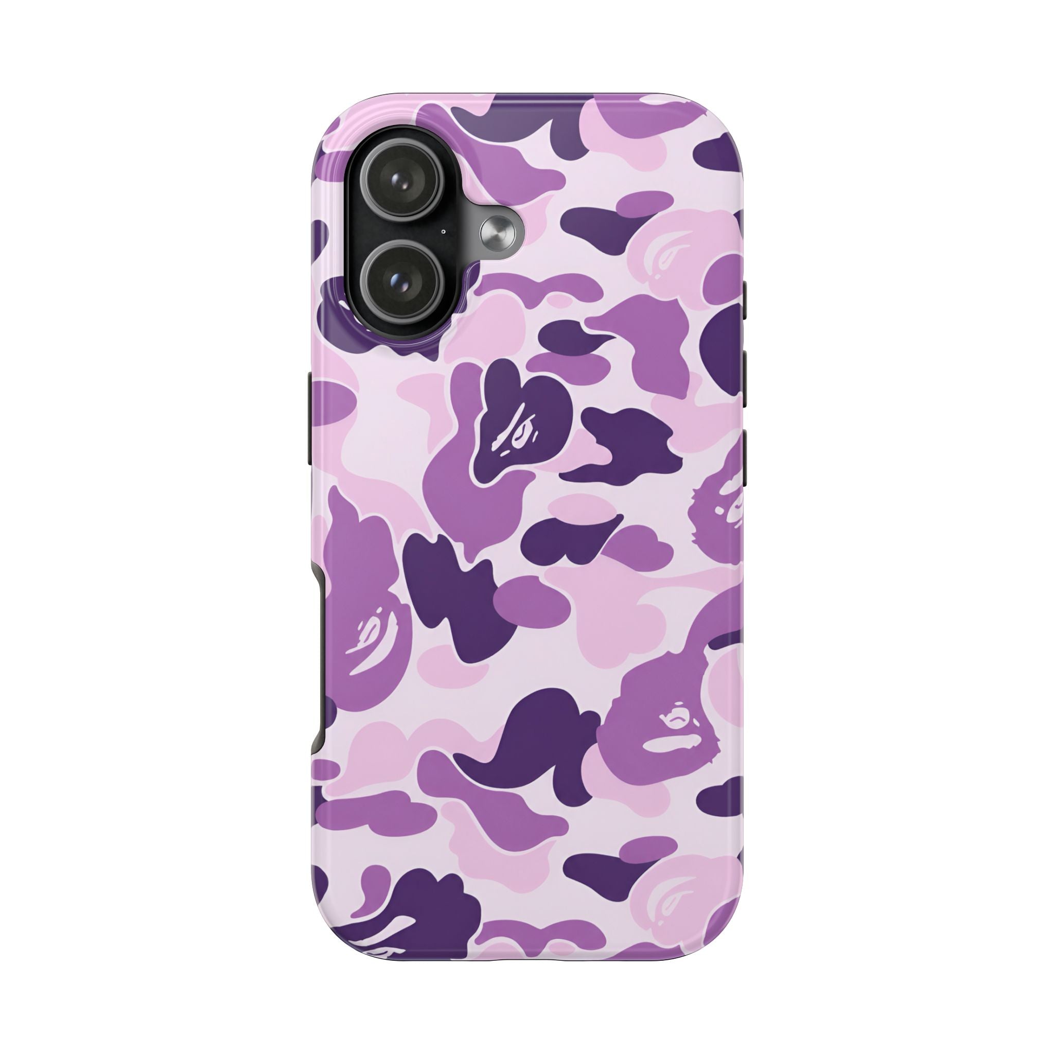 Purple Bape Print Phone Case