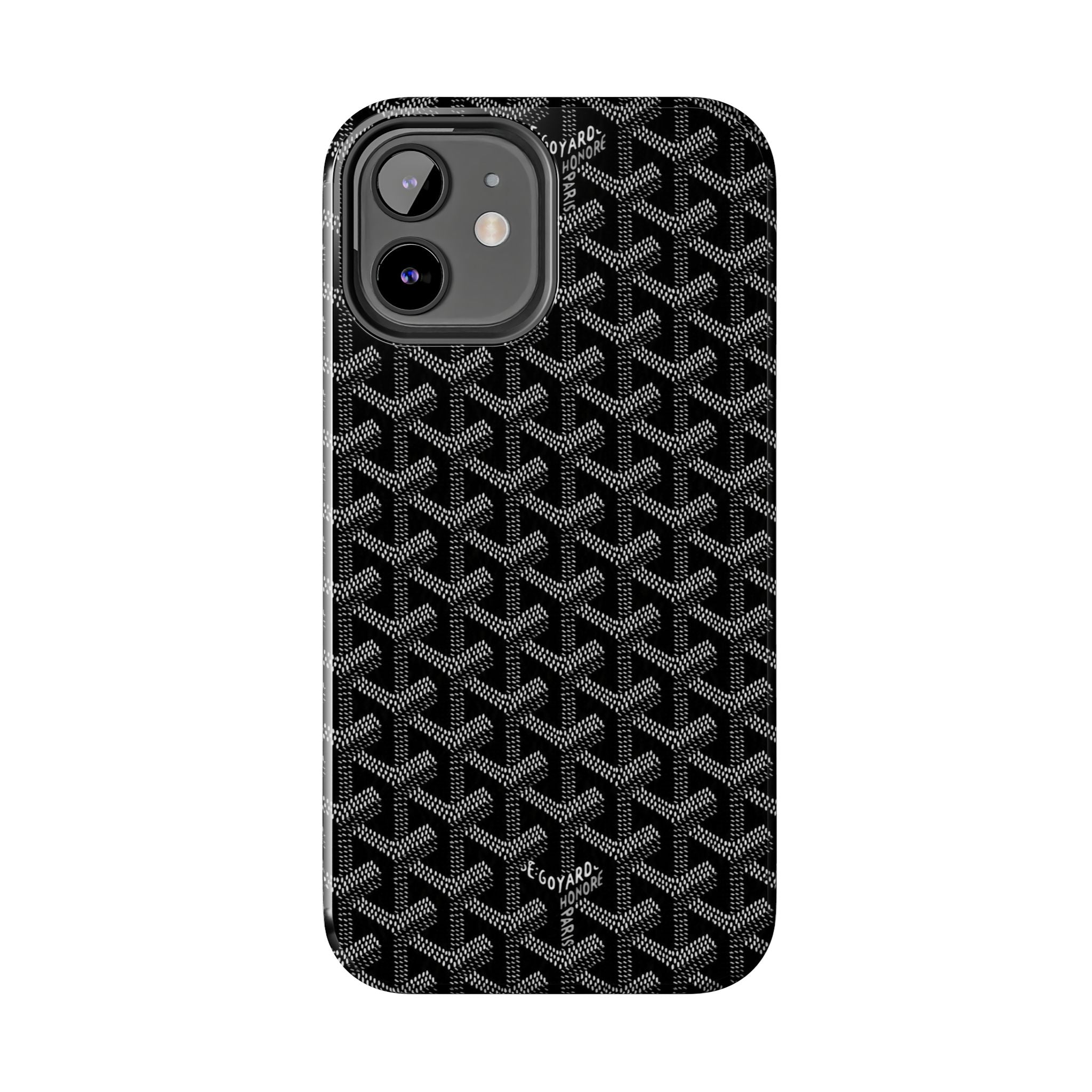 Black Goyard Phone Case