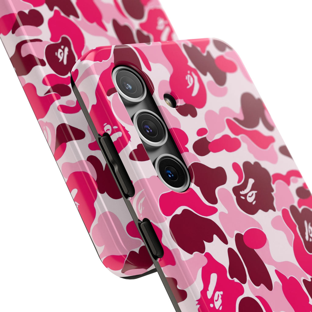 Pink Bape Print Phone Case