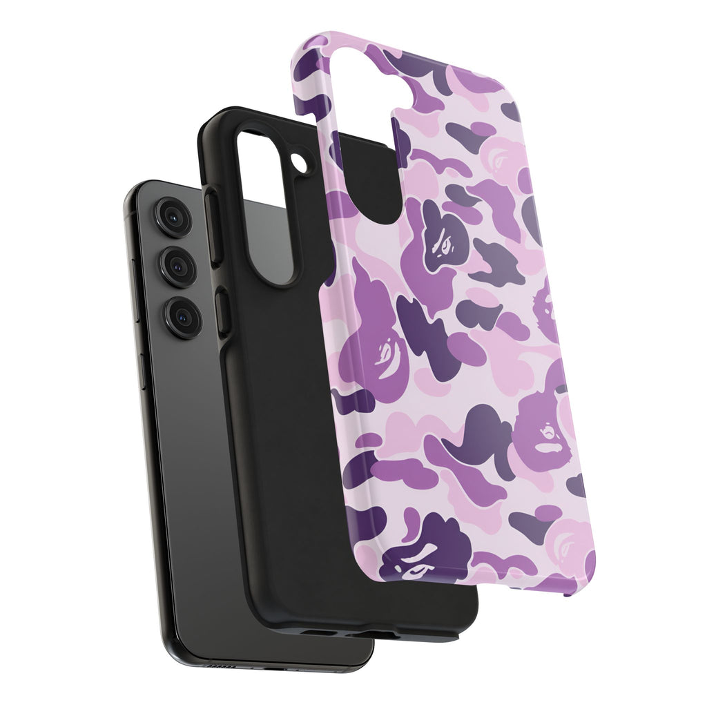 Purple Bape Print Phone Case