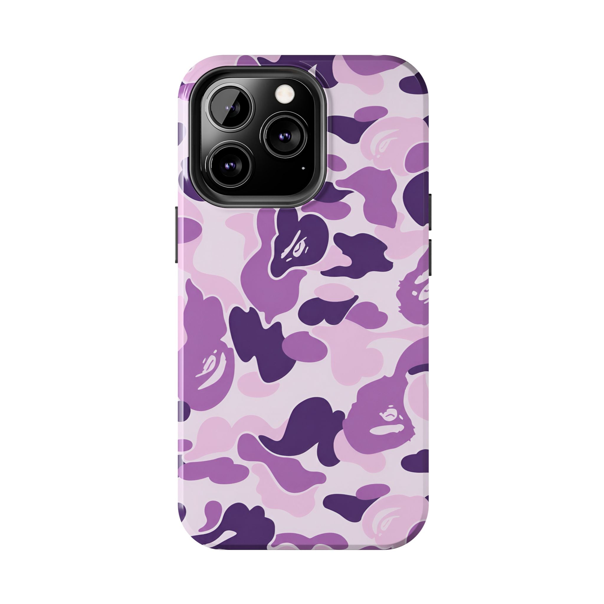 Purple Bape Print Phone Case