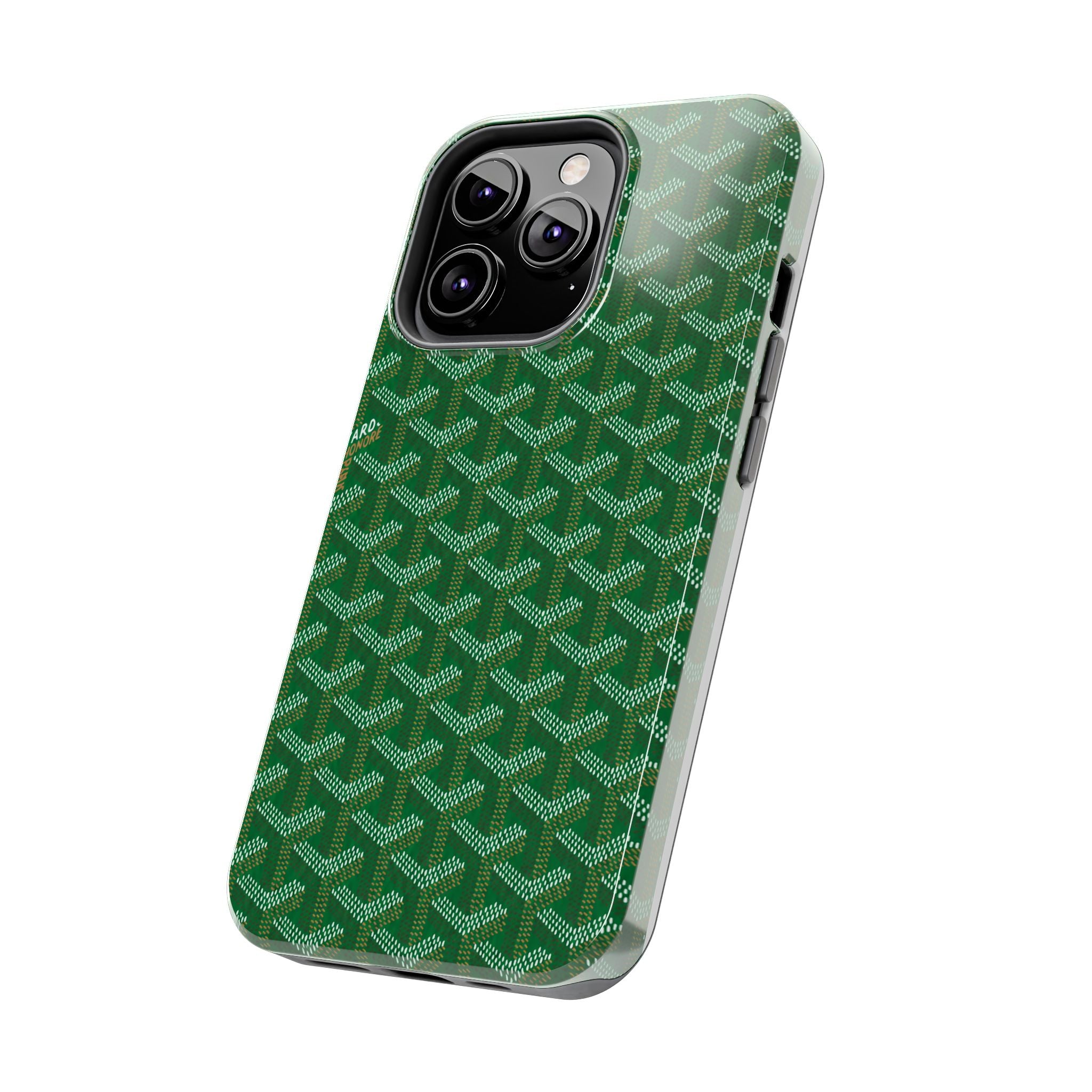 Green Goyard Phone Case