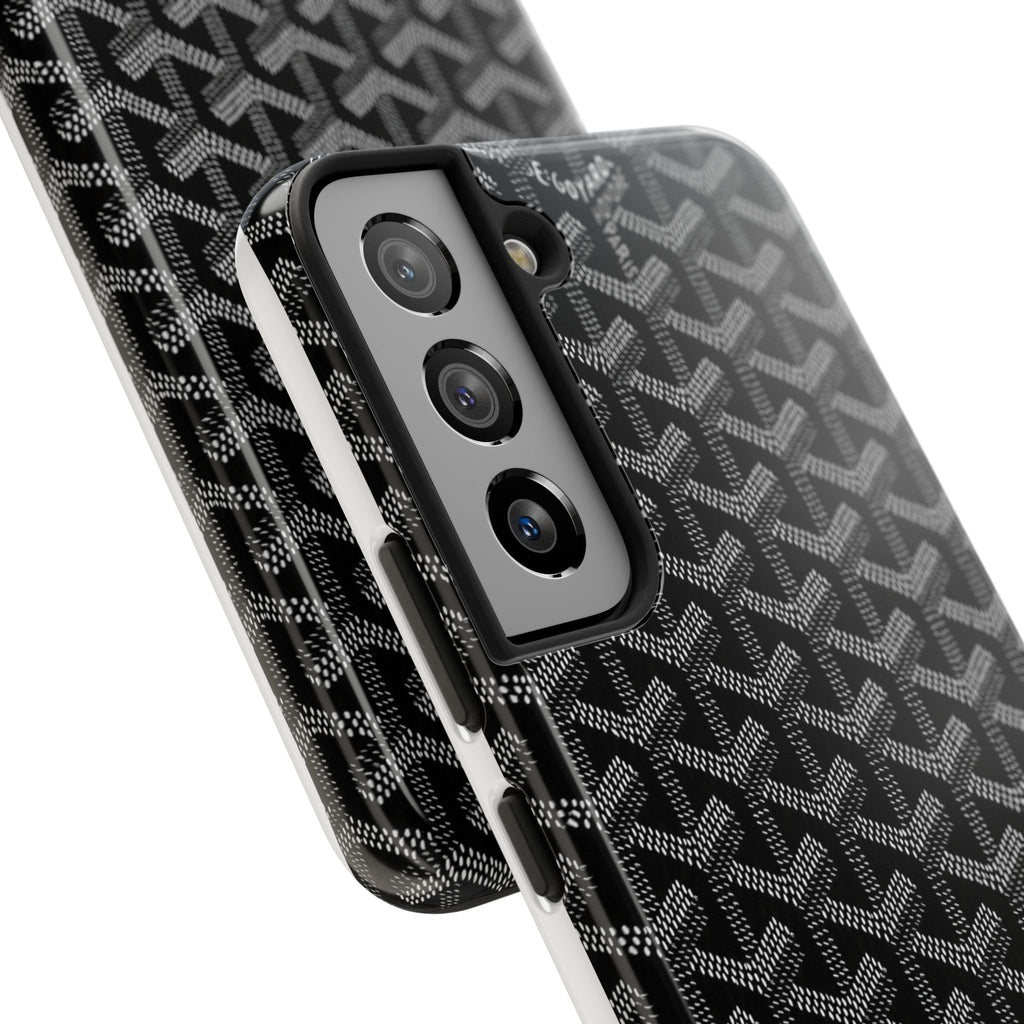 Black Goyard Phone Case