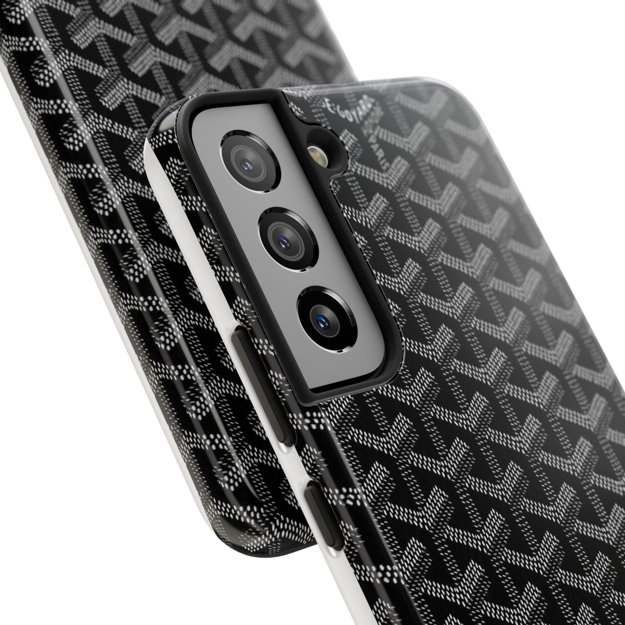 Black Goyard Phone Case