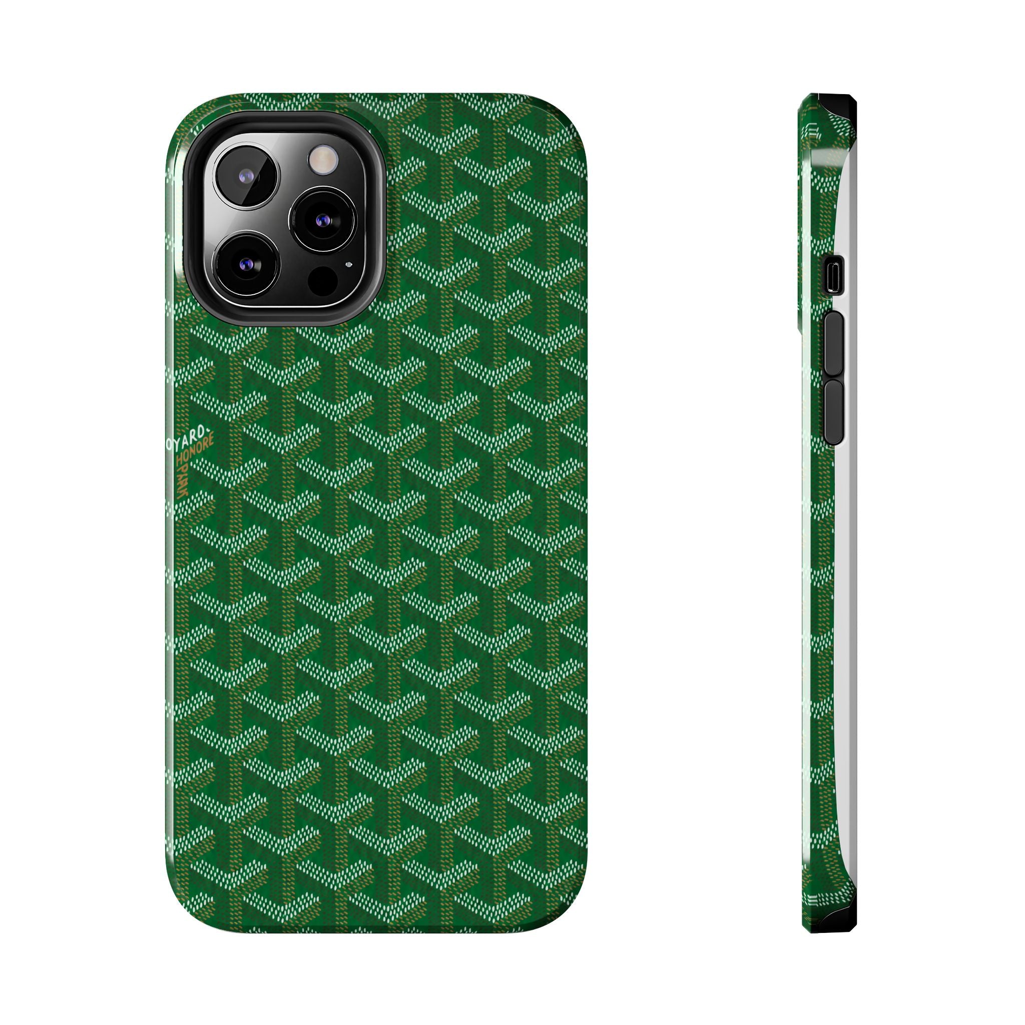 Green Goyard Phone Case