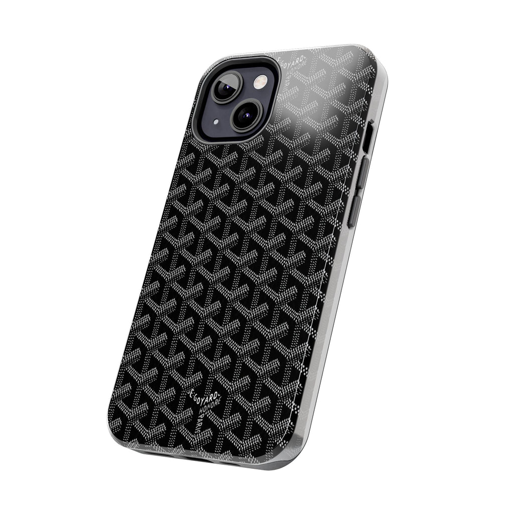 Black Goyard Phone Case