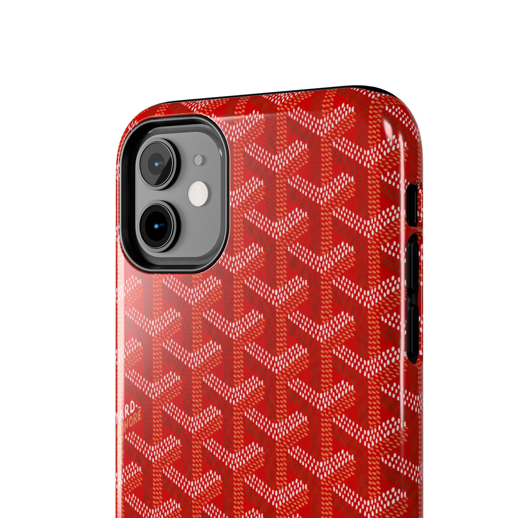 Red Goyard Phone Case
