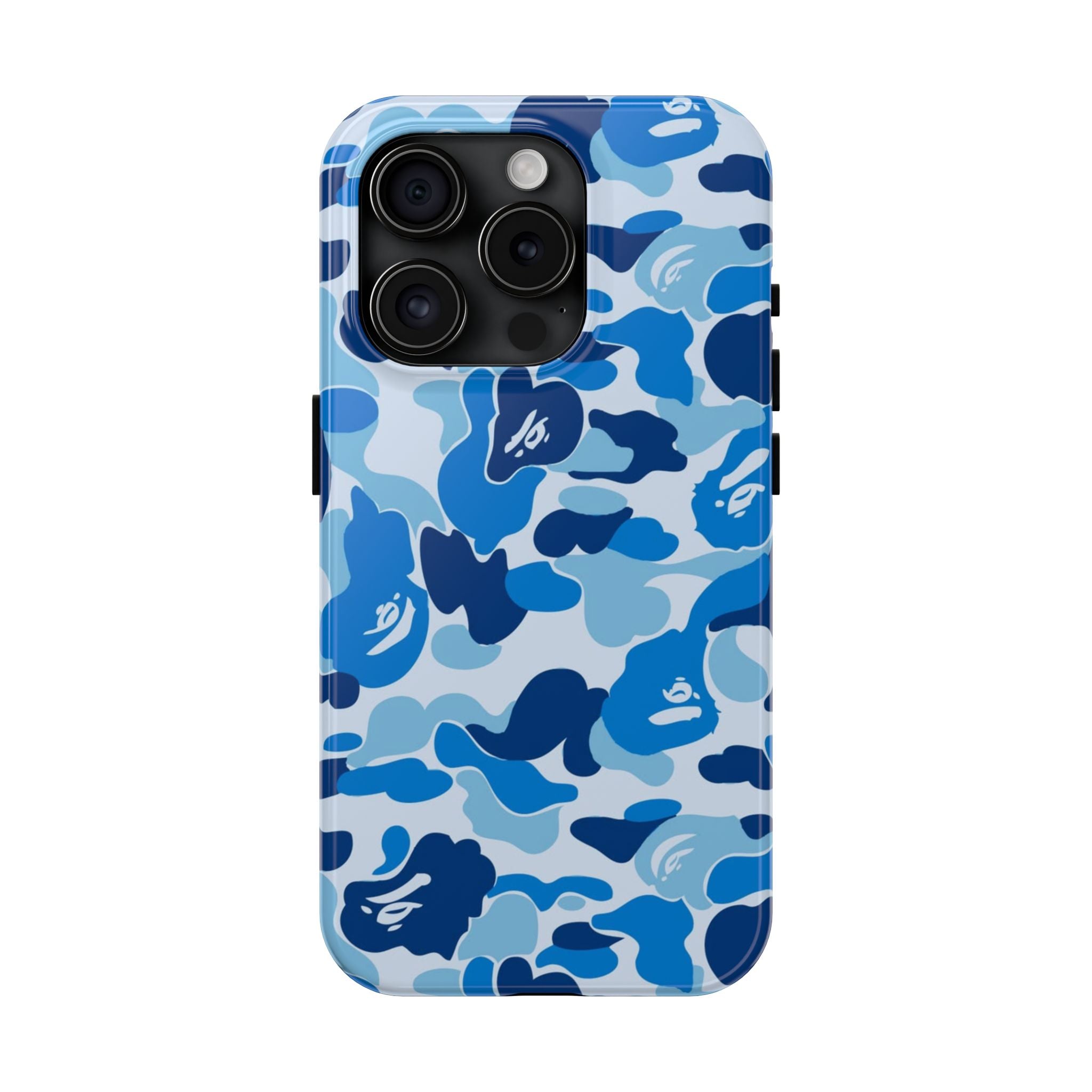 Blue Bape Print Phone Case