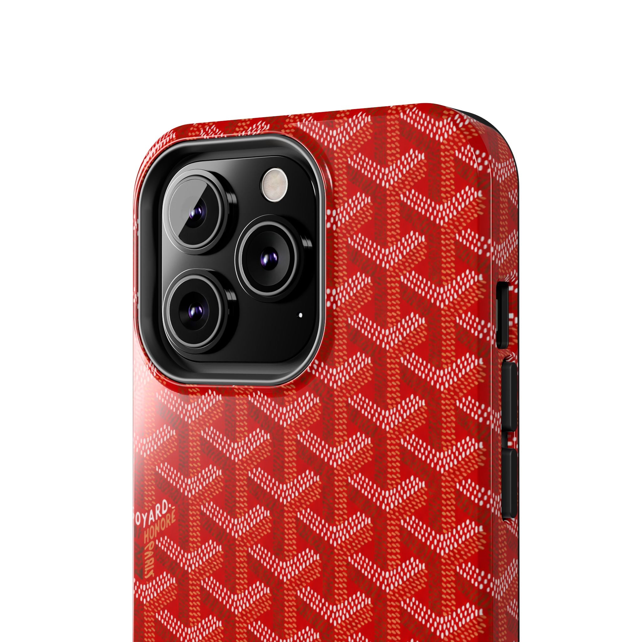 Red Goyard Phone Case