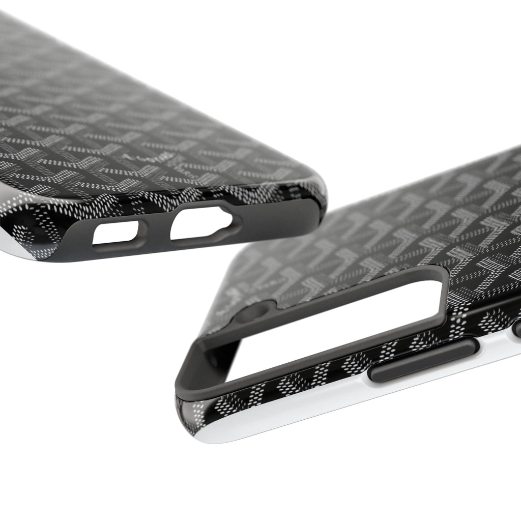 Black Goyard Phone Case