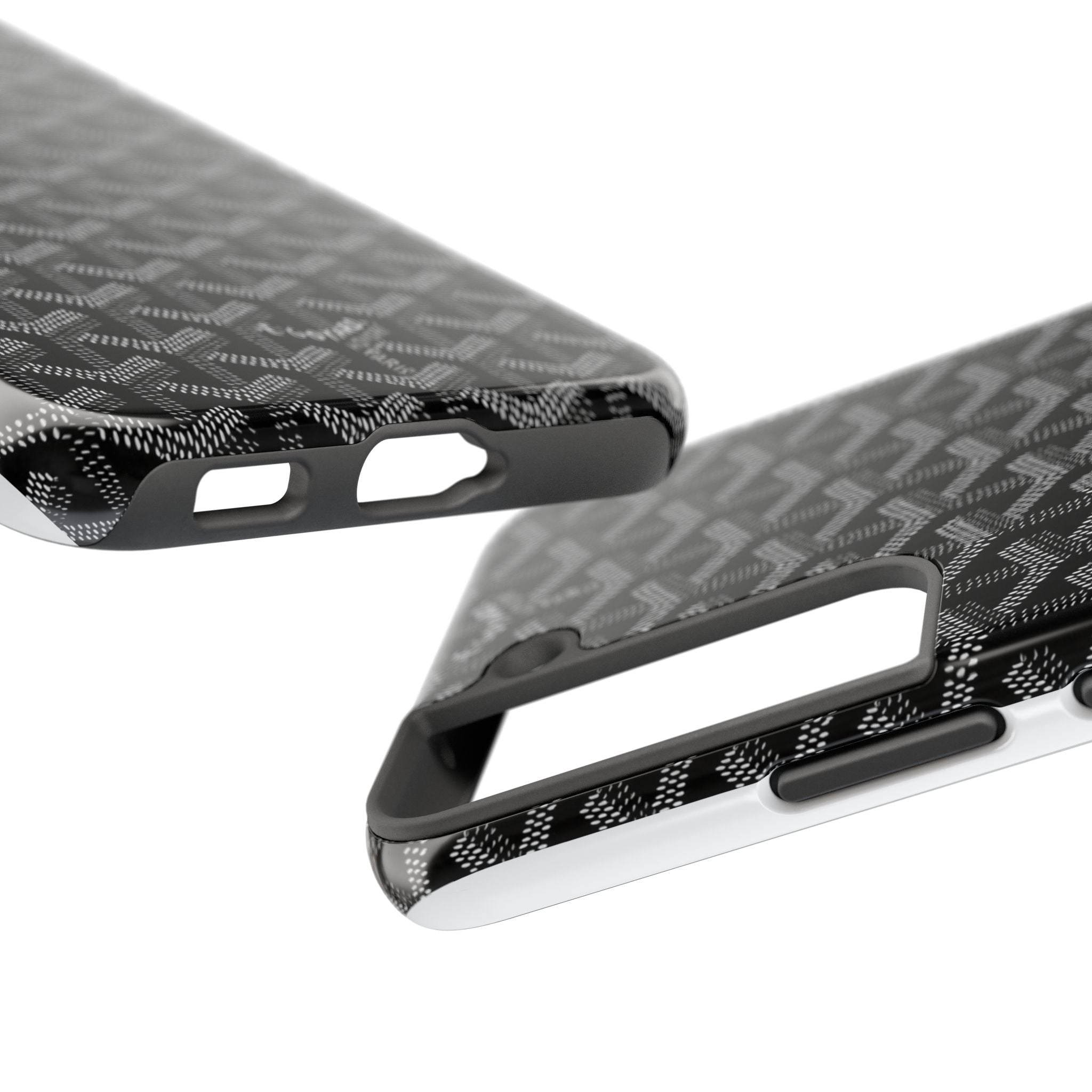 Black Goyard Phone Case