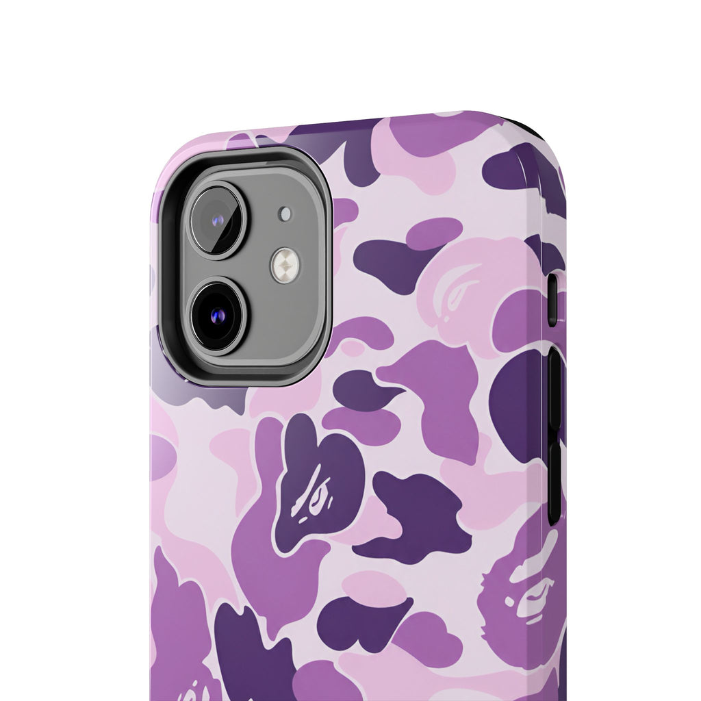 Purple Bape Print Phone Case