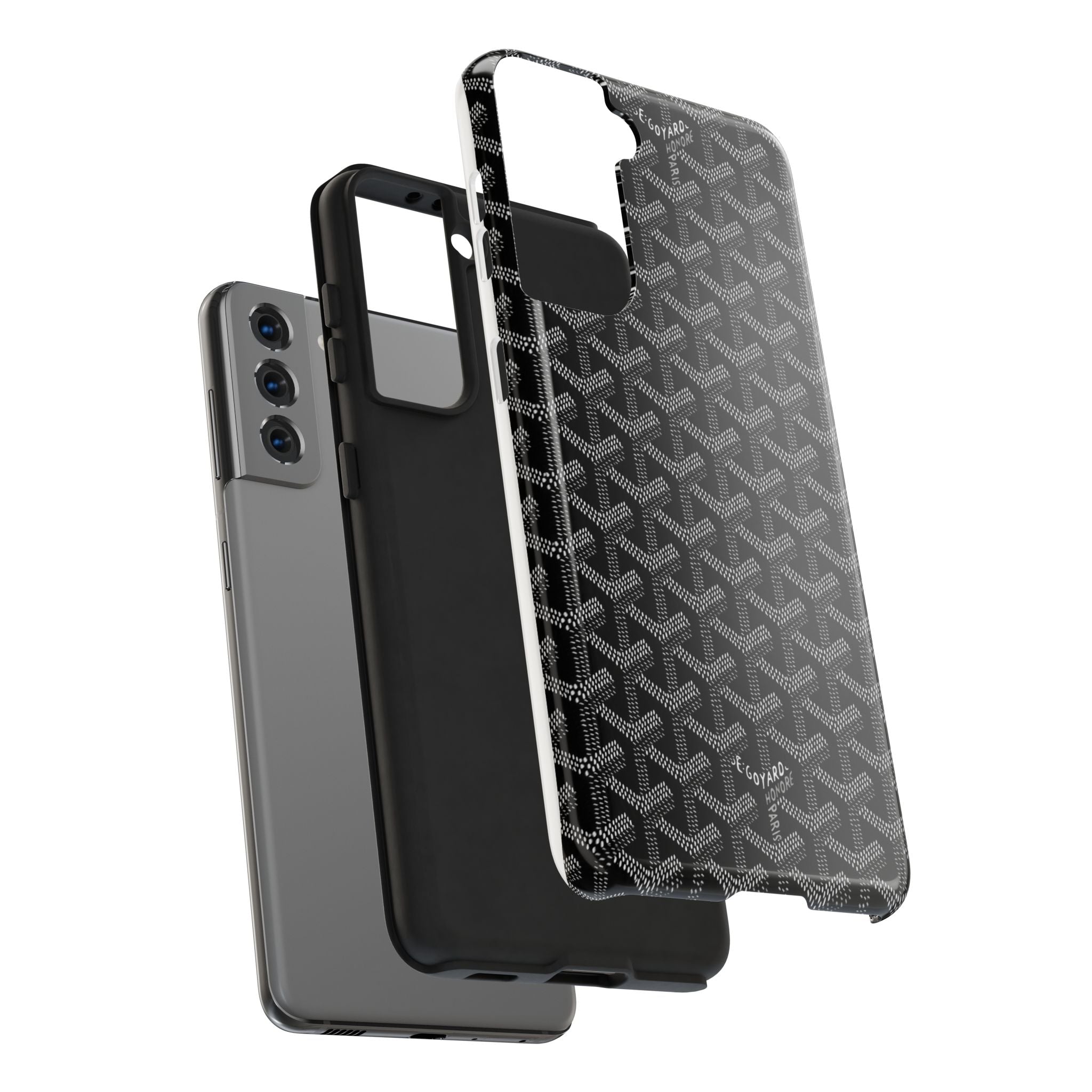 Black Goyard Phone Case