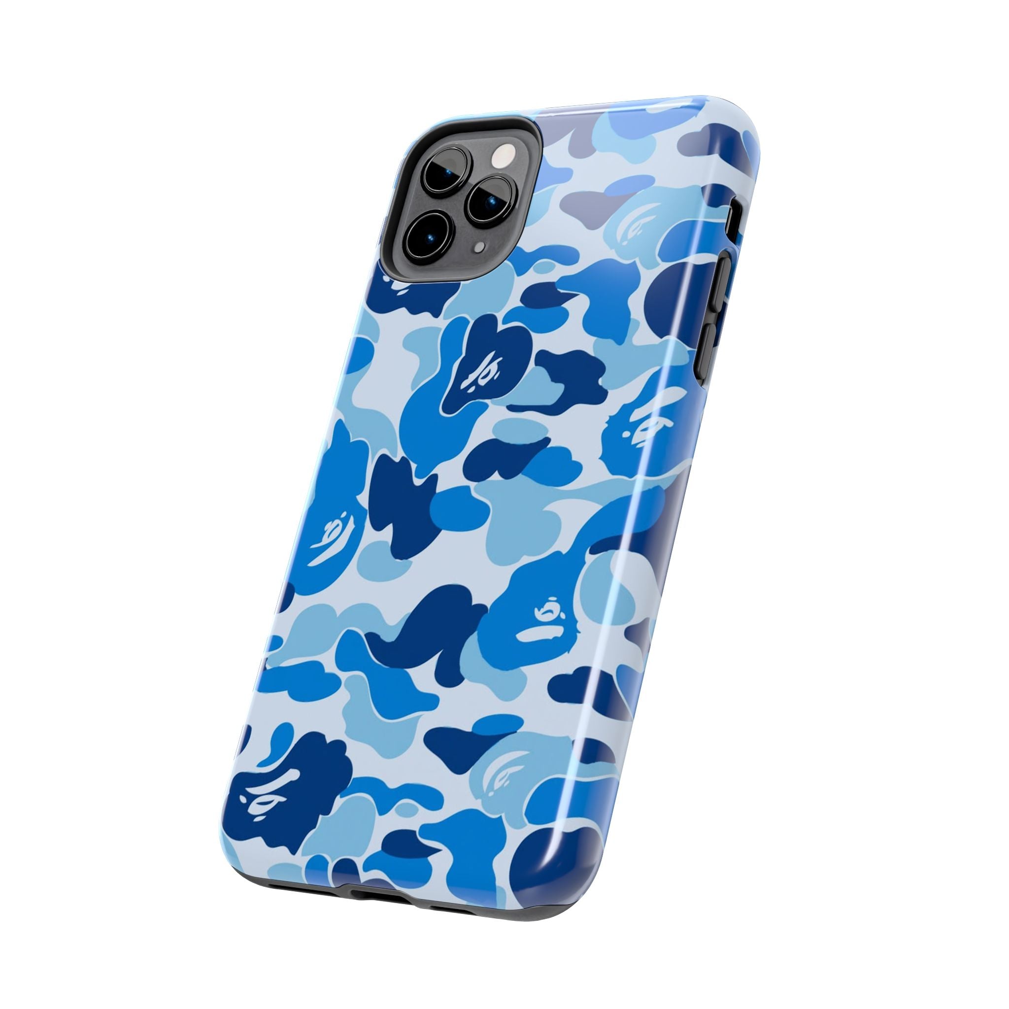 Blue Bape Print Phone Case