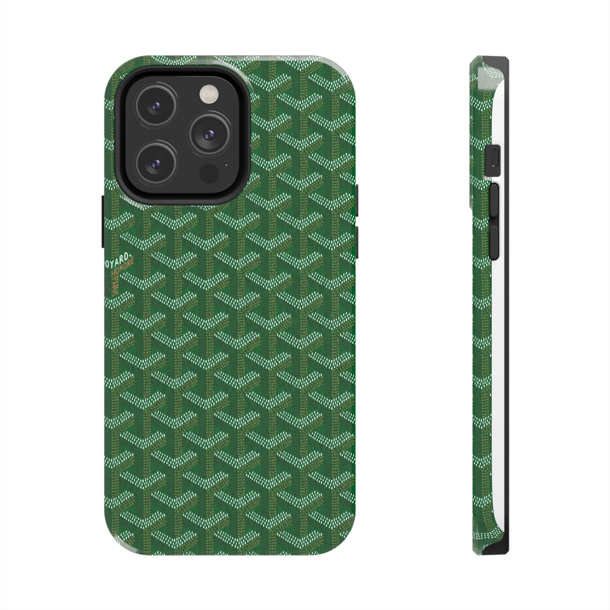 Green Goyard Phone Case