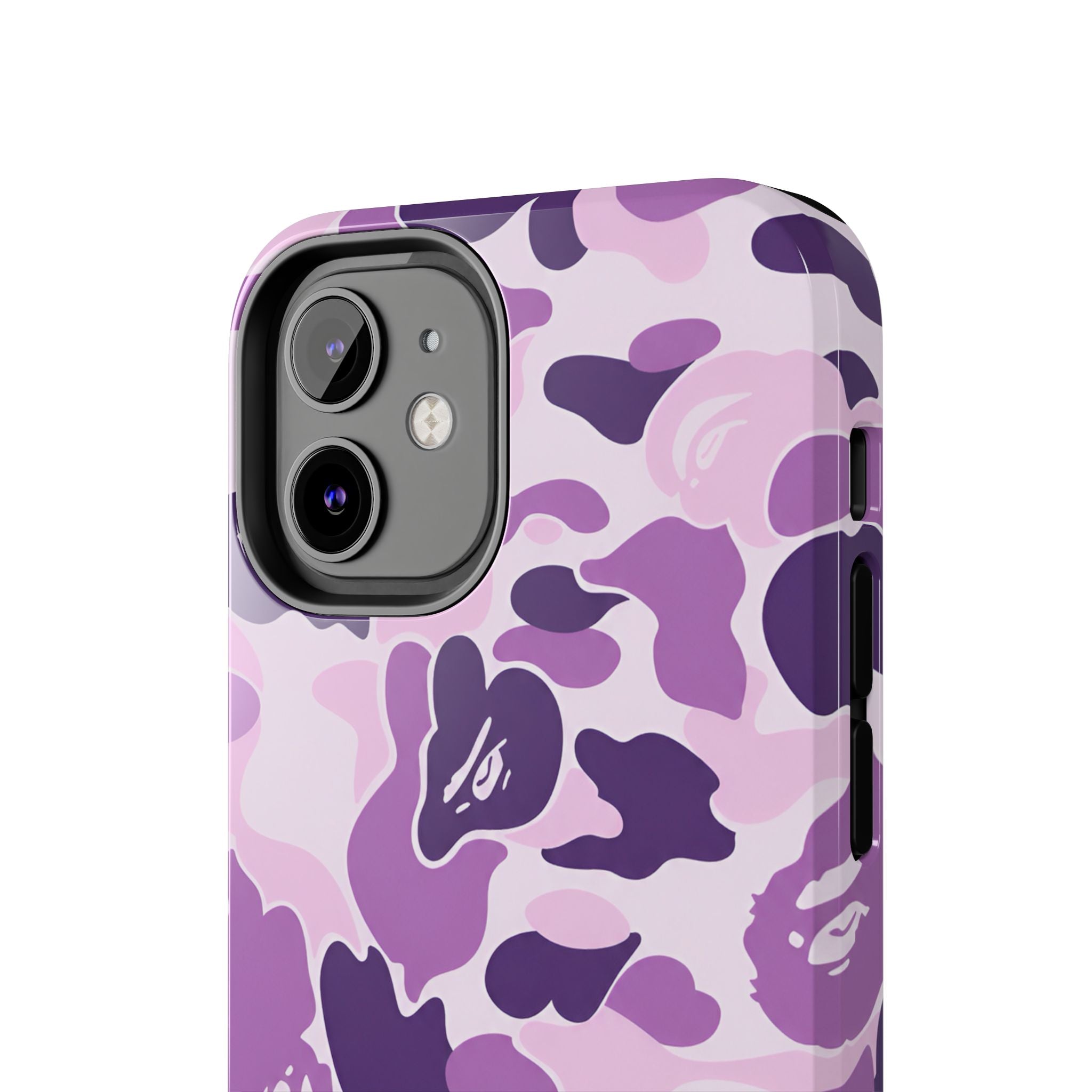 Purple Bape Print Phone Case