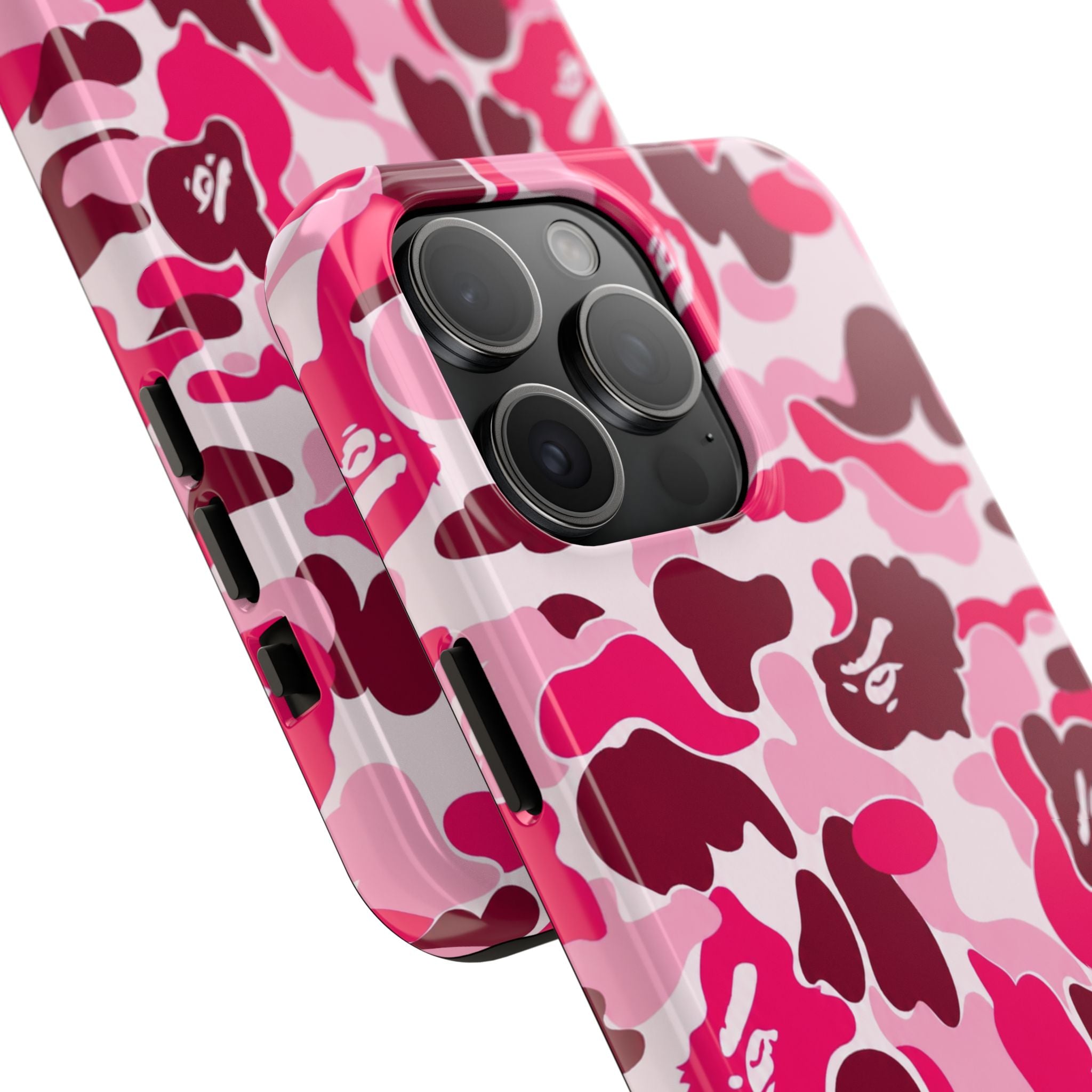 Pink Bape Print Phone Case