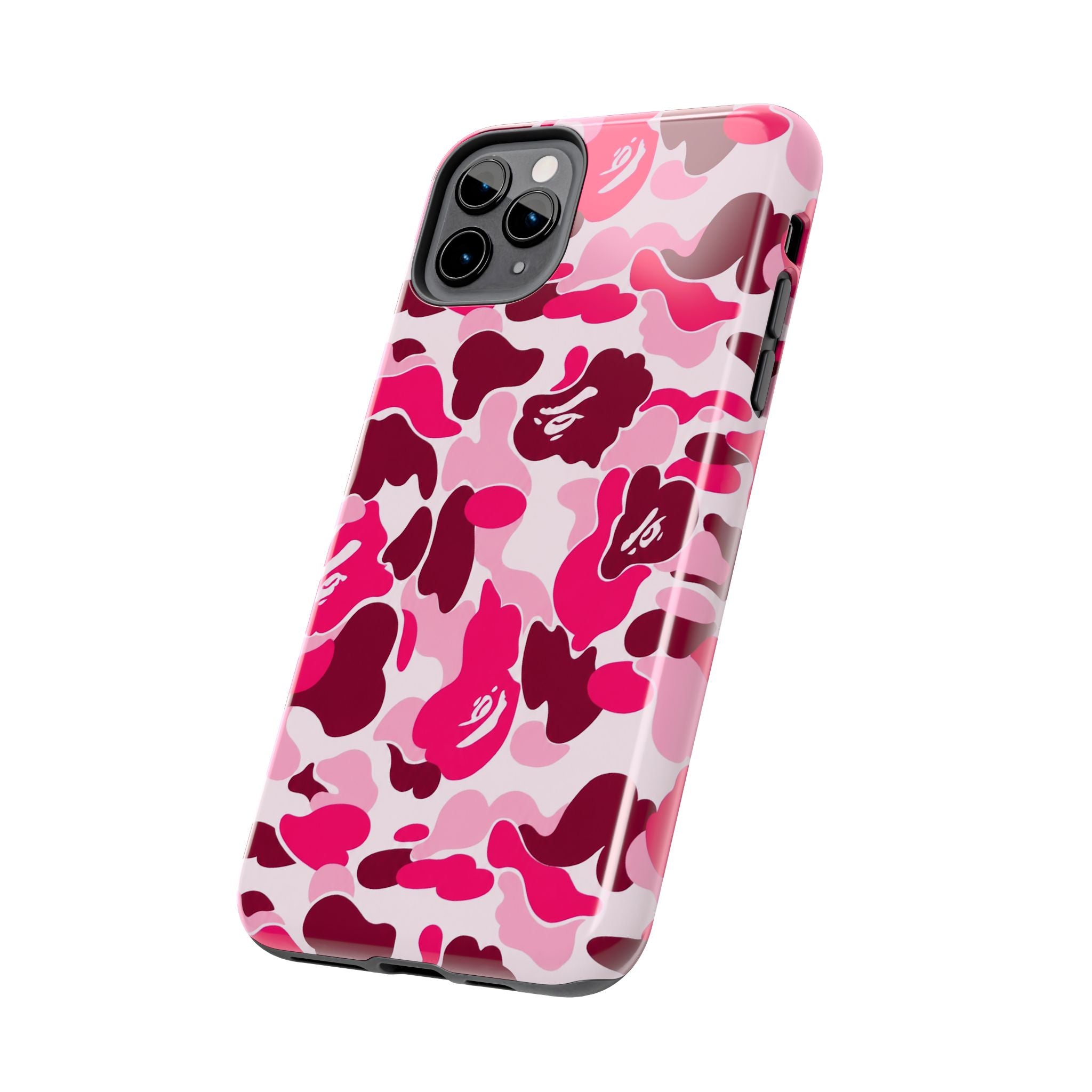 Pink Bape Print Phone Case