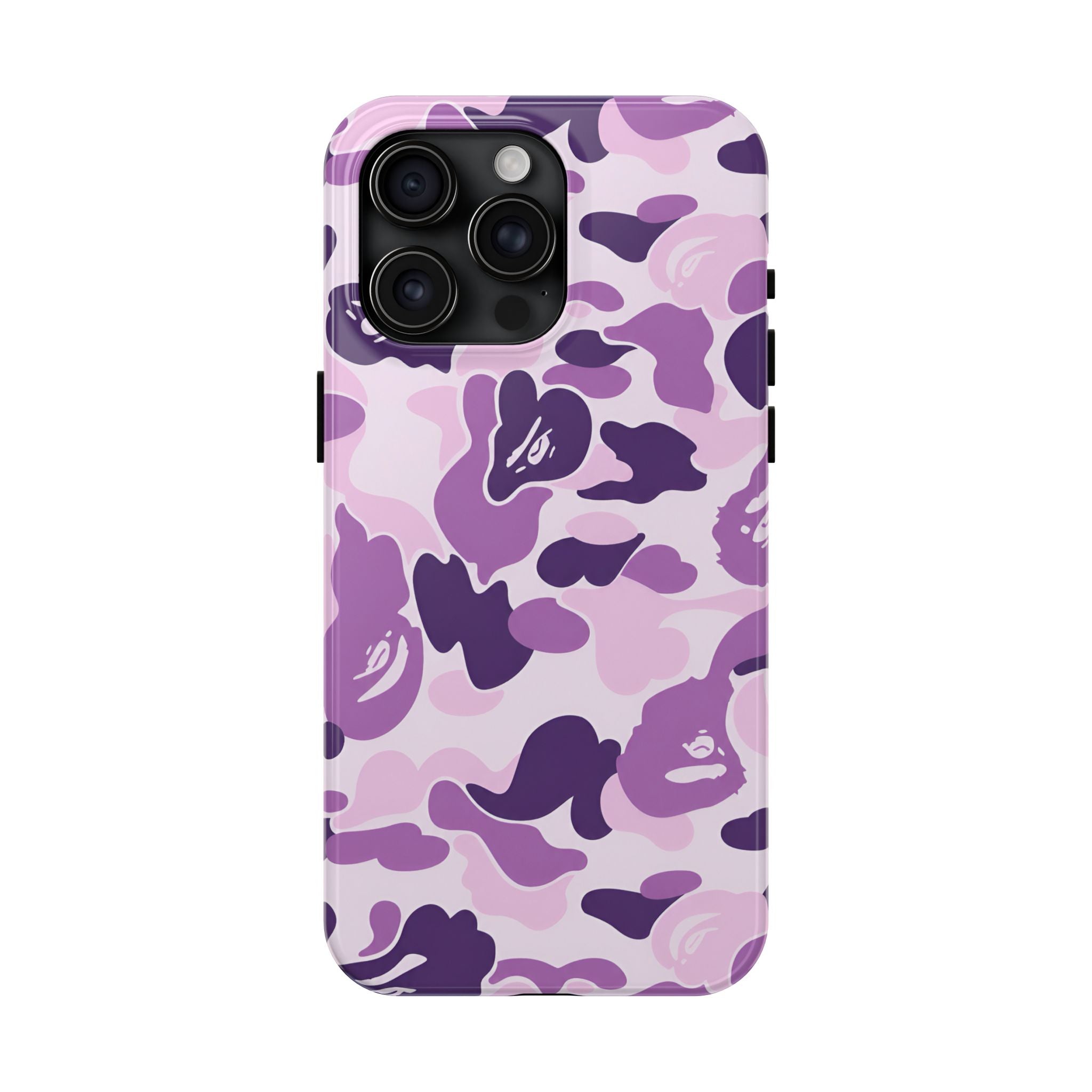 Purple Bape Print Phone Case