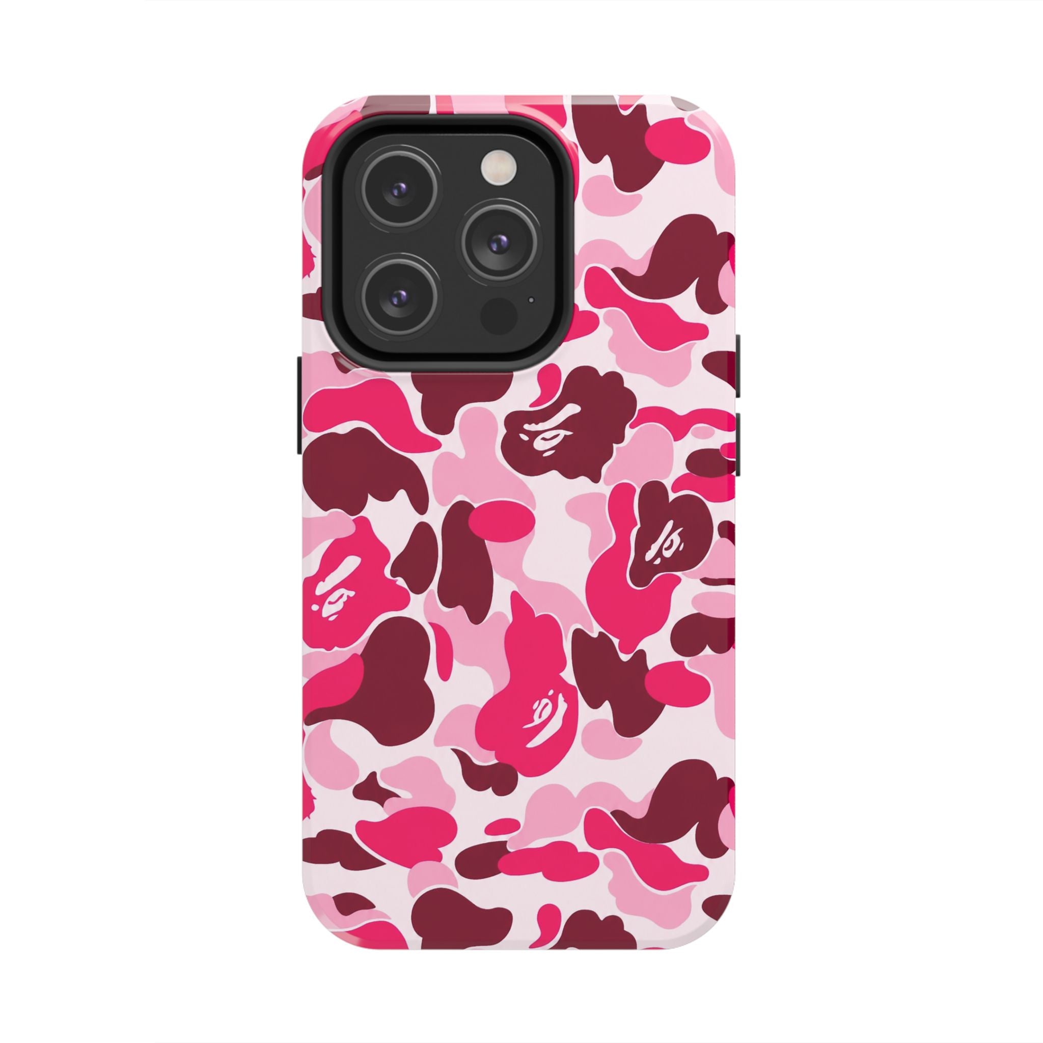 Pink Bape Print Phone Case