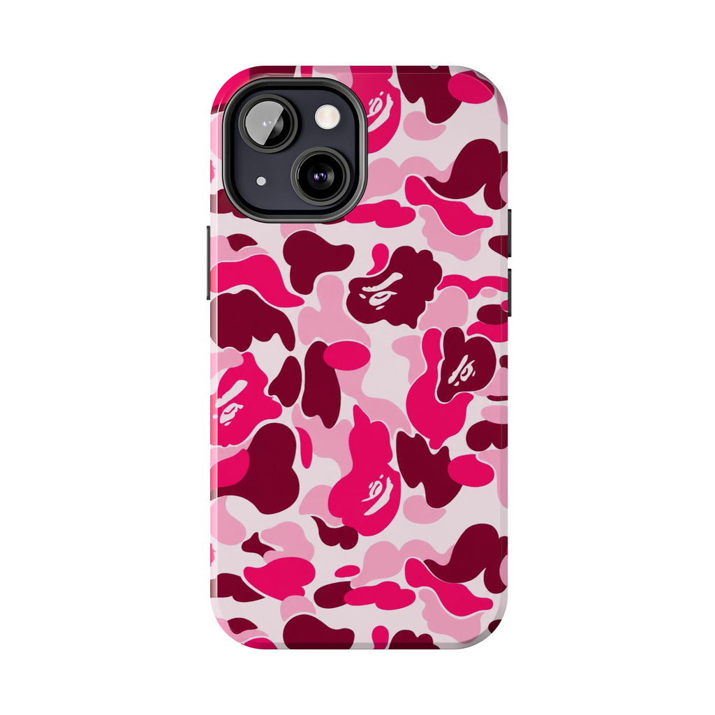 Pink Bape Print Phone Case