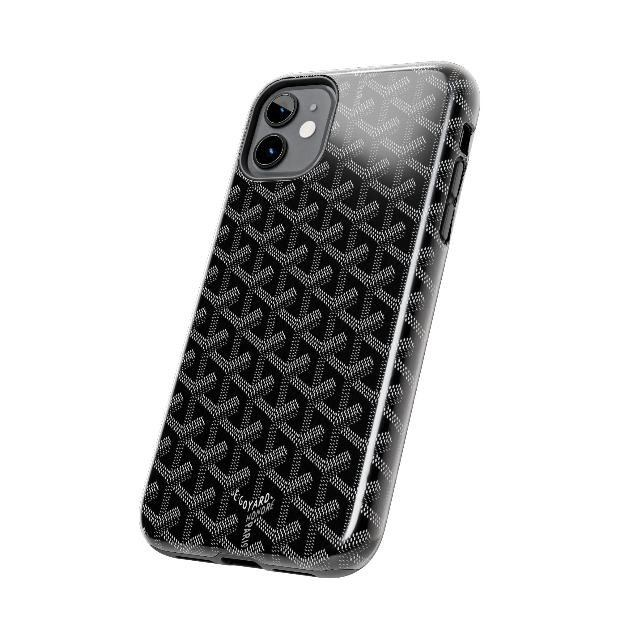 Black Goyard Phone Case