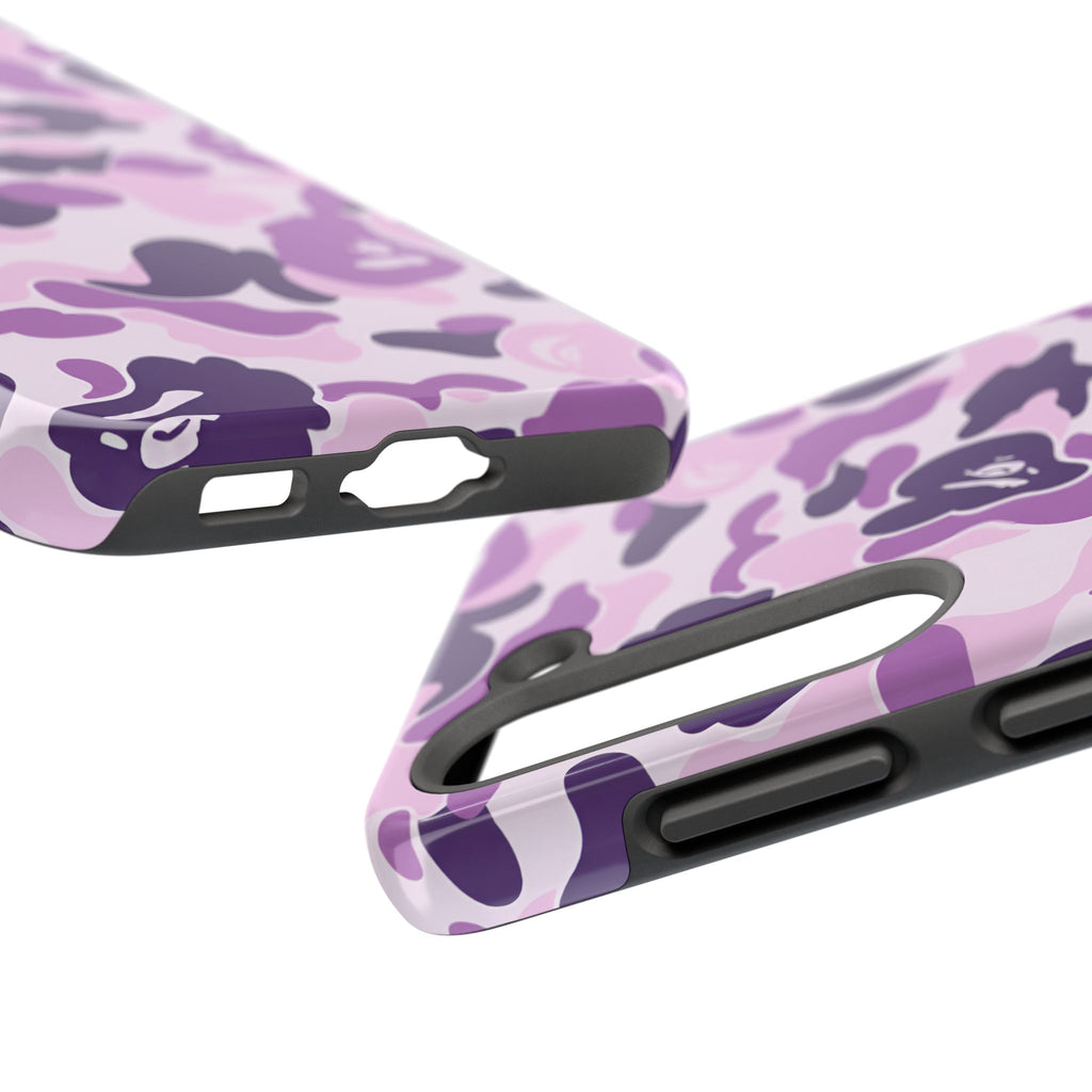 Purple Bape Print Phone Case
