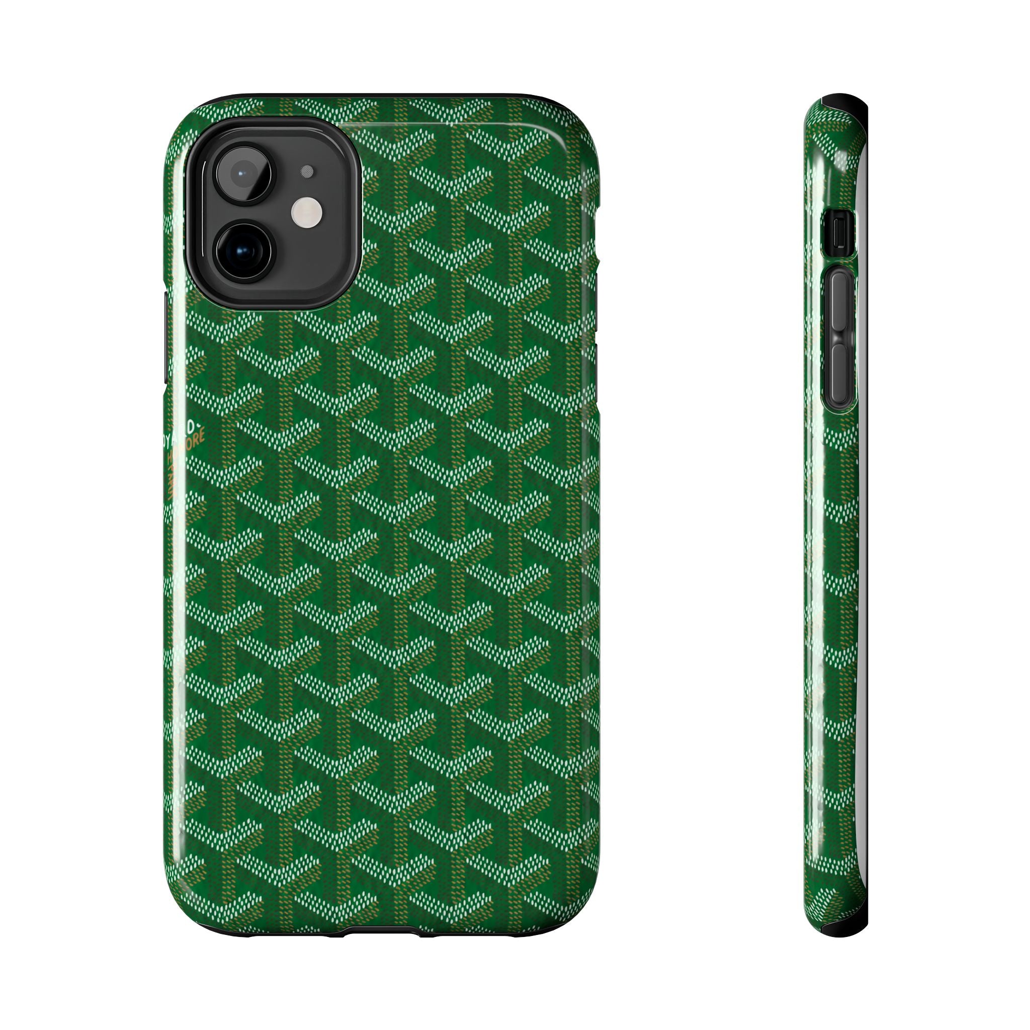 Green Goyard Phone Case