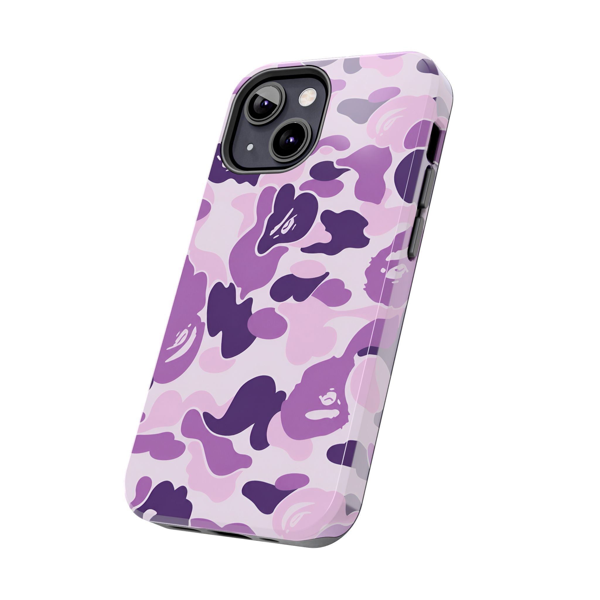 Purple Bape Print Phone Case