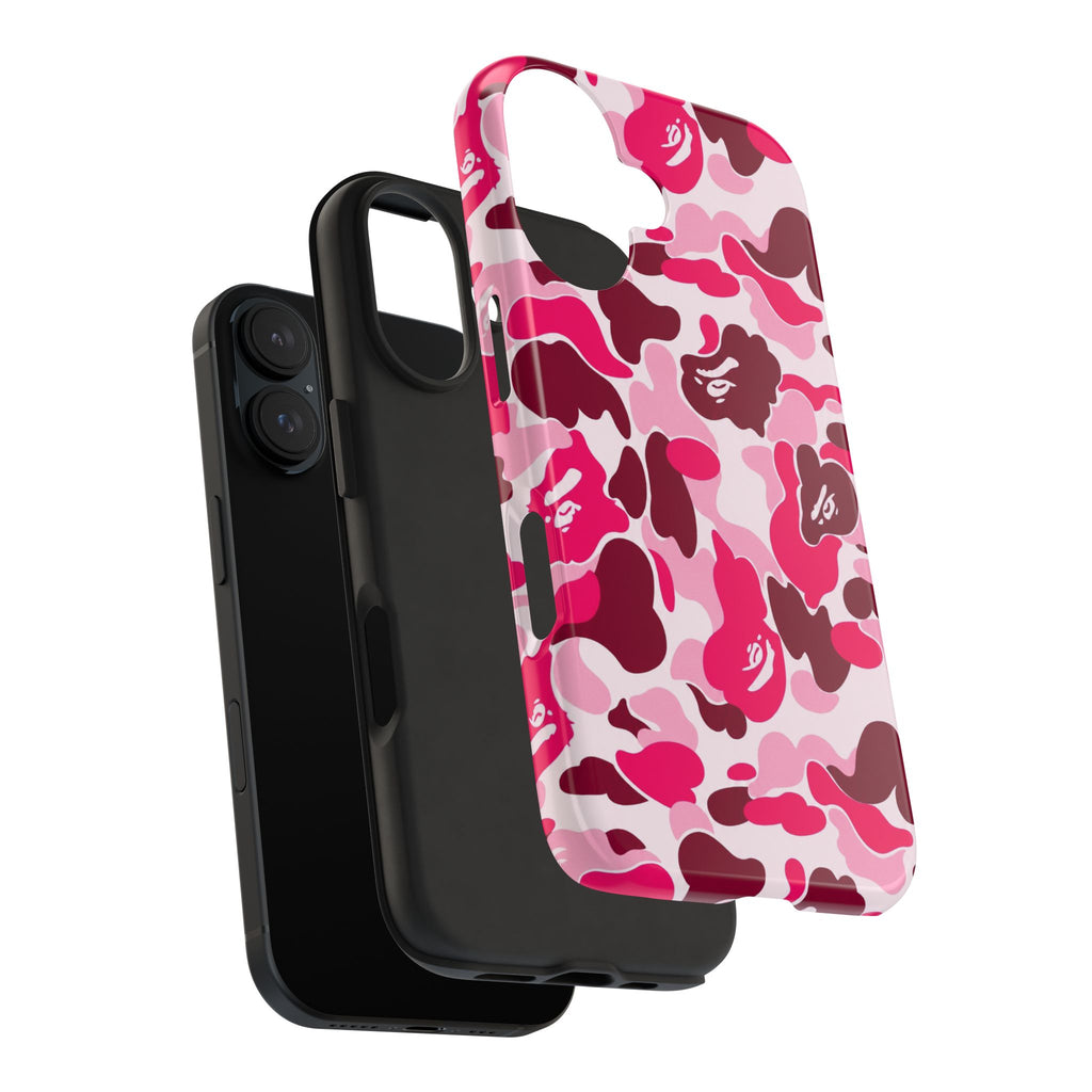 Pink Bape Print Phone Case